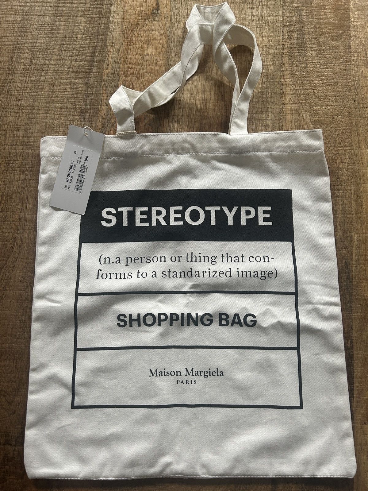 Maison margiela stereotype tote bag accessory designer italy