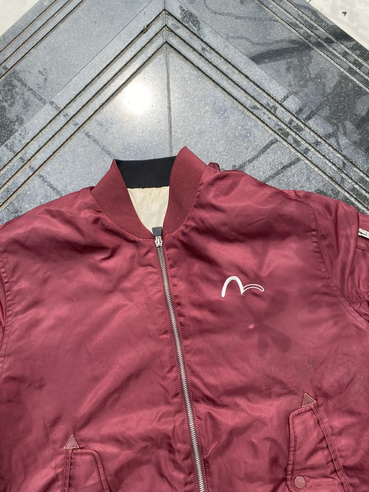 Evisu 90’s EVISU KURO TWO SIDE RARE MULTI LOGO RETRO ZIP BOMBER Size US XXL / EU 58 / 5 - 3 Thumbnail