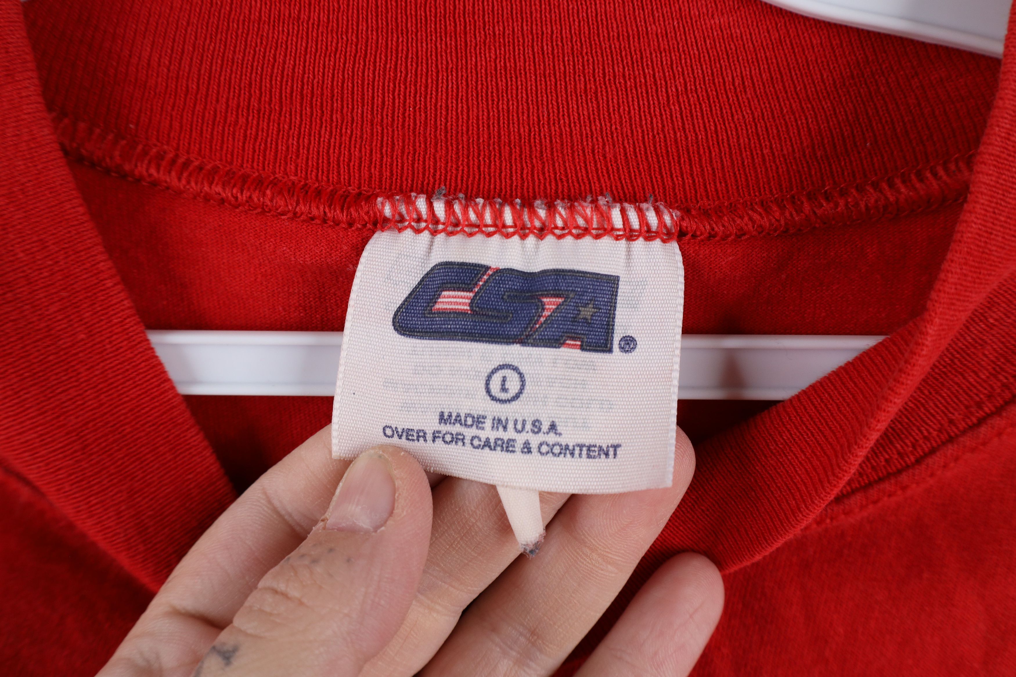 Vintage Vintage 90s University Mock Neck Long Sleeve T-Shirt US Size US L / EU 52-54 / 3 - 8 Thumbnail