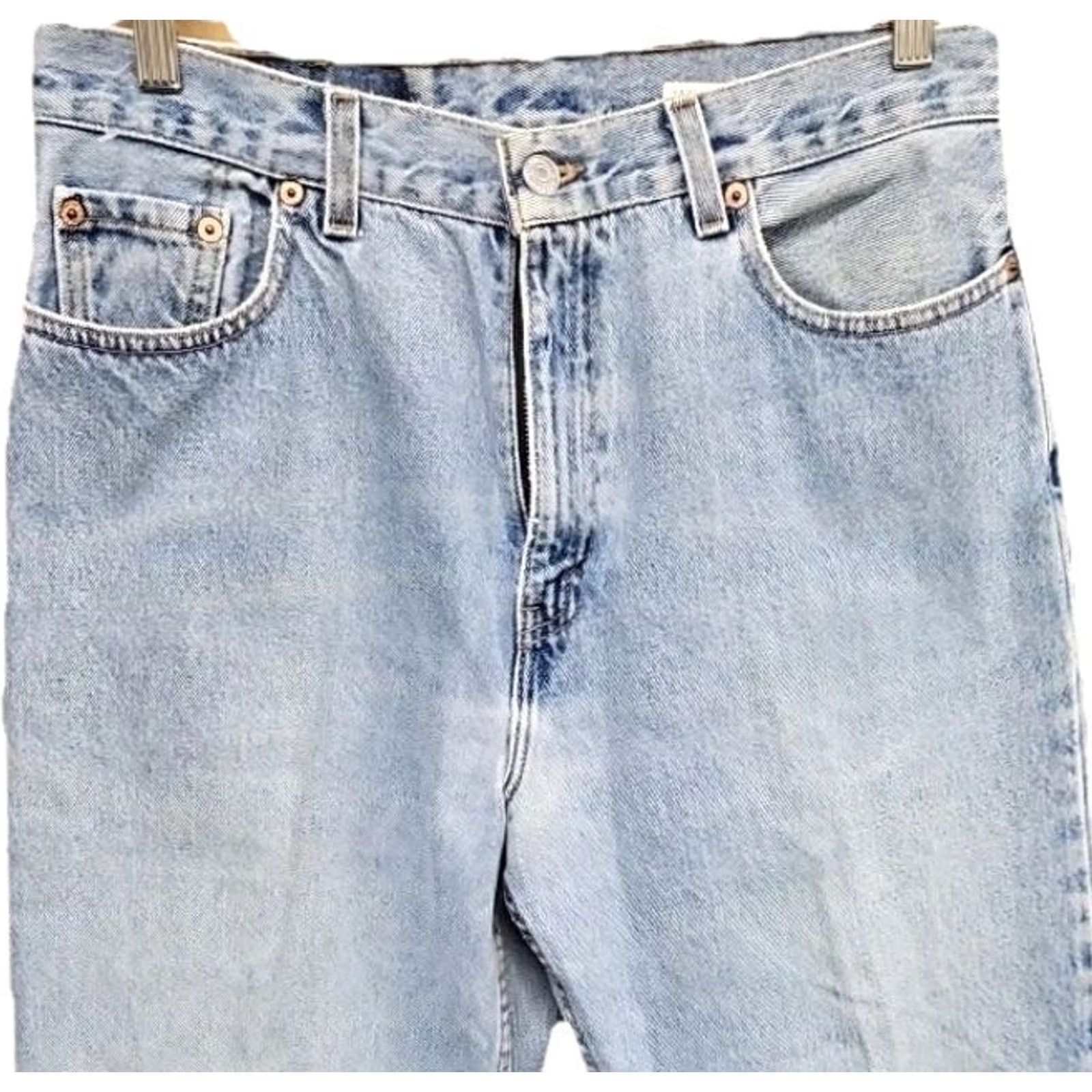 Levi's VINTAGE Levi’s 560 High Rise Mom Jeans Light Denim Straight Leg Womens 12 Blue USA 31 in Inseam Regular Fit Size 24" / US 00 / IT 34 - 2 Thumbnail