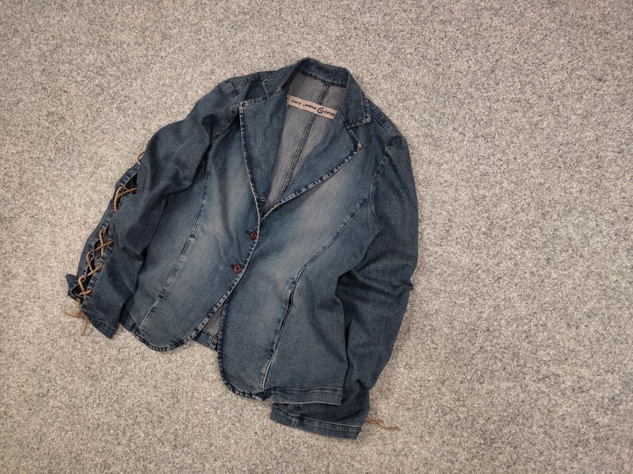 Fake London Genius Vintage Fake London Genius denim blazer jacket Y2k Style Size M / US 6-8 / IT 42-44 - 3 Thumbnail