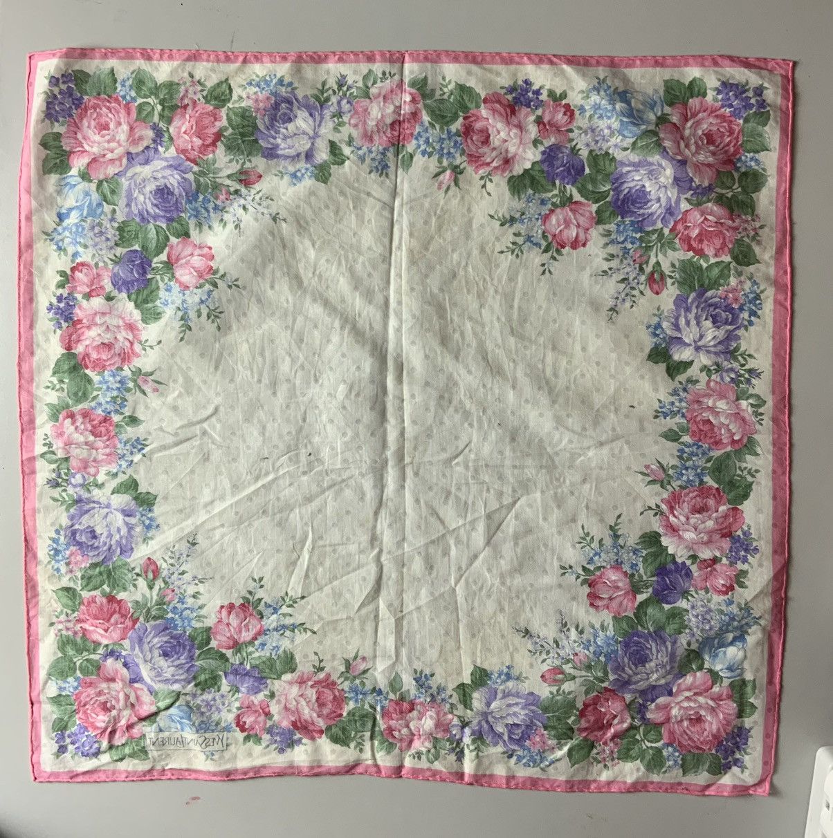 Yves Saint Laurent YSL Yves Saint Laurent Flower Vintage Bandana Handkerchief Size ONE SIZE - 5 Thumbnail