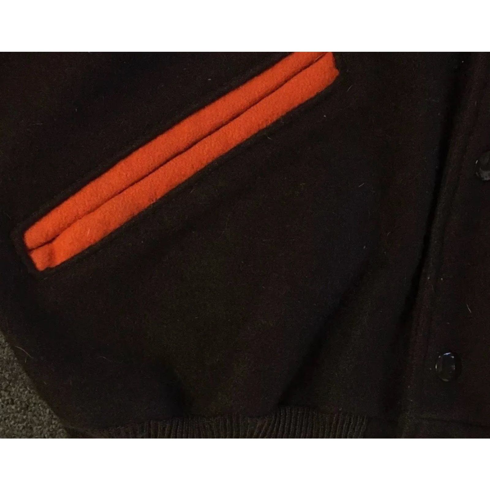 Vintage VINTAGE Delong Varsity Jacket College Wool Brown Short M Men Bomber 80s 90s Grunge Football Track & Field School USA Size US 31 - 4 Thumbnail
