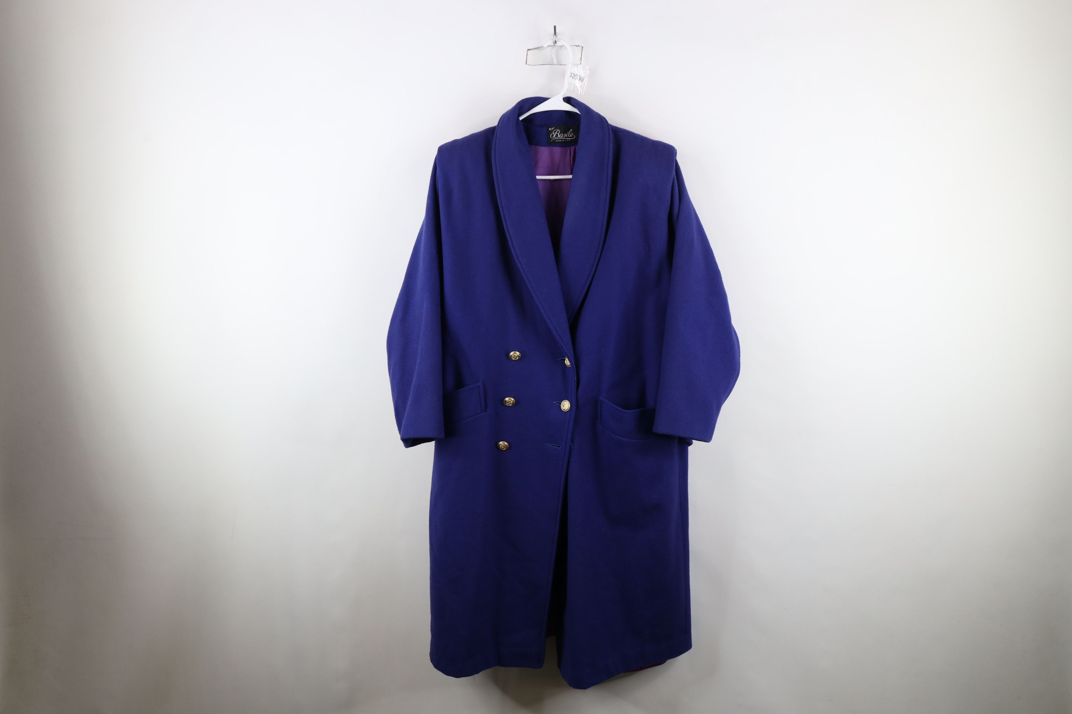 Vintage 70s Streetwear Breasted Wool Trench Coat Jacket