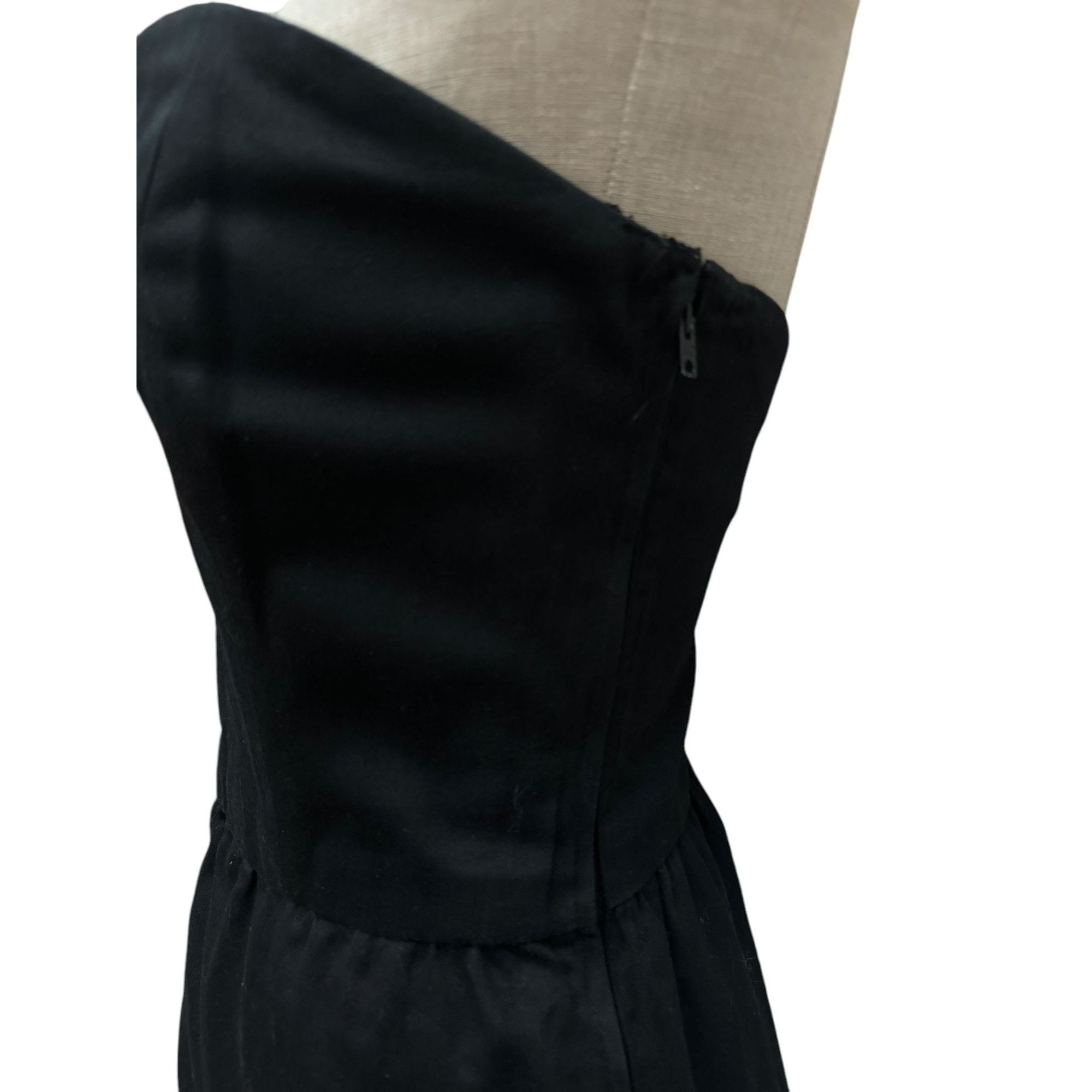 Yves Saint Laurent Vintage 1970s Black Bustier Top Size M / US 6-8 / IT 42-44 - 6 Thumbnail