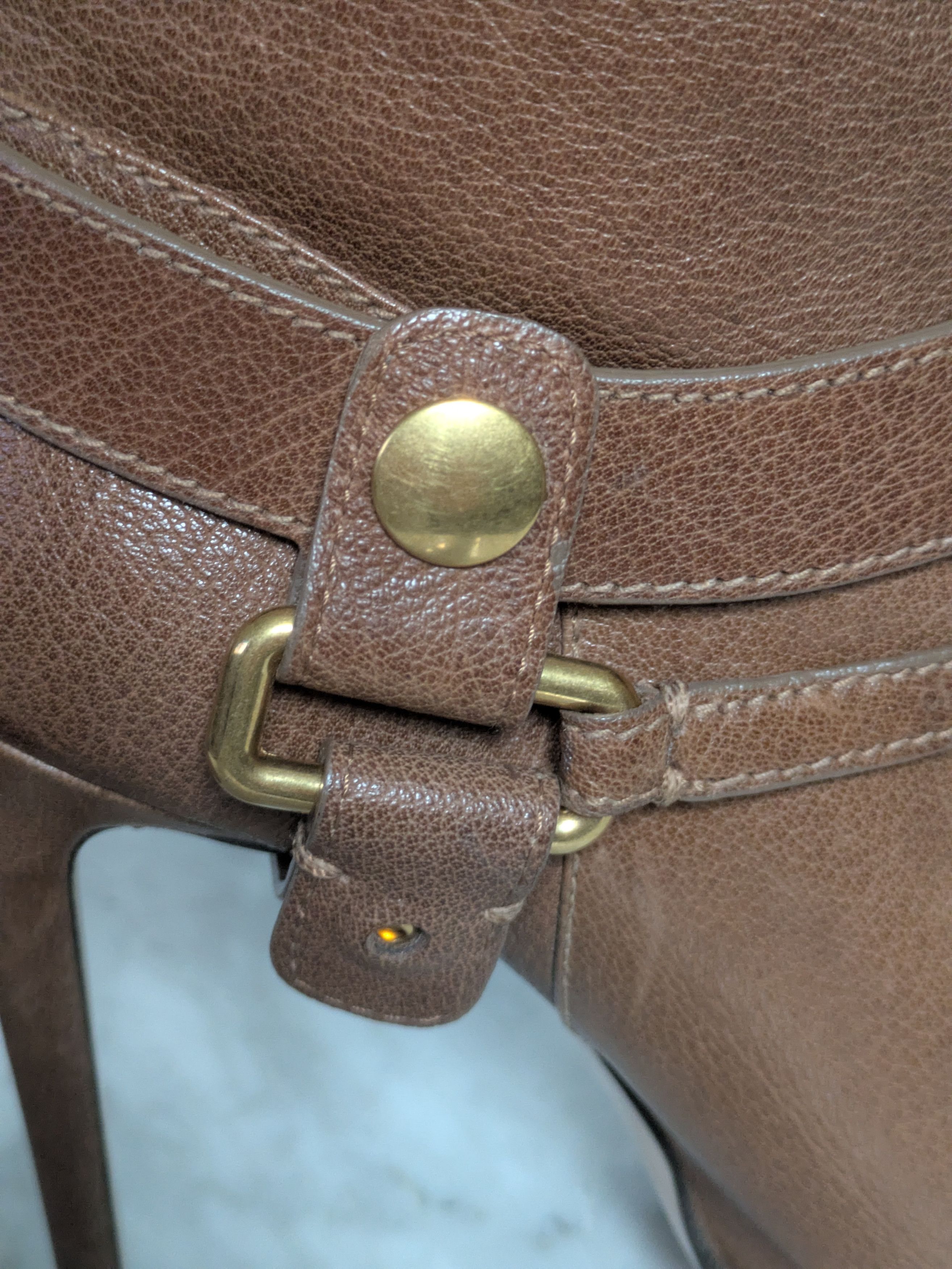 Miu Miu Miu Miu tan soft leather biker-style heeled boots Size US 5.5 / IT 35.5 - 9 Thumbnail