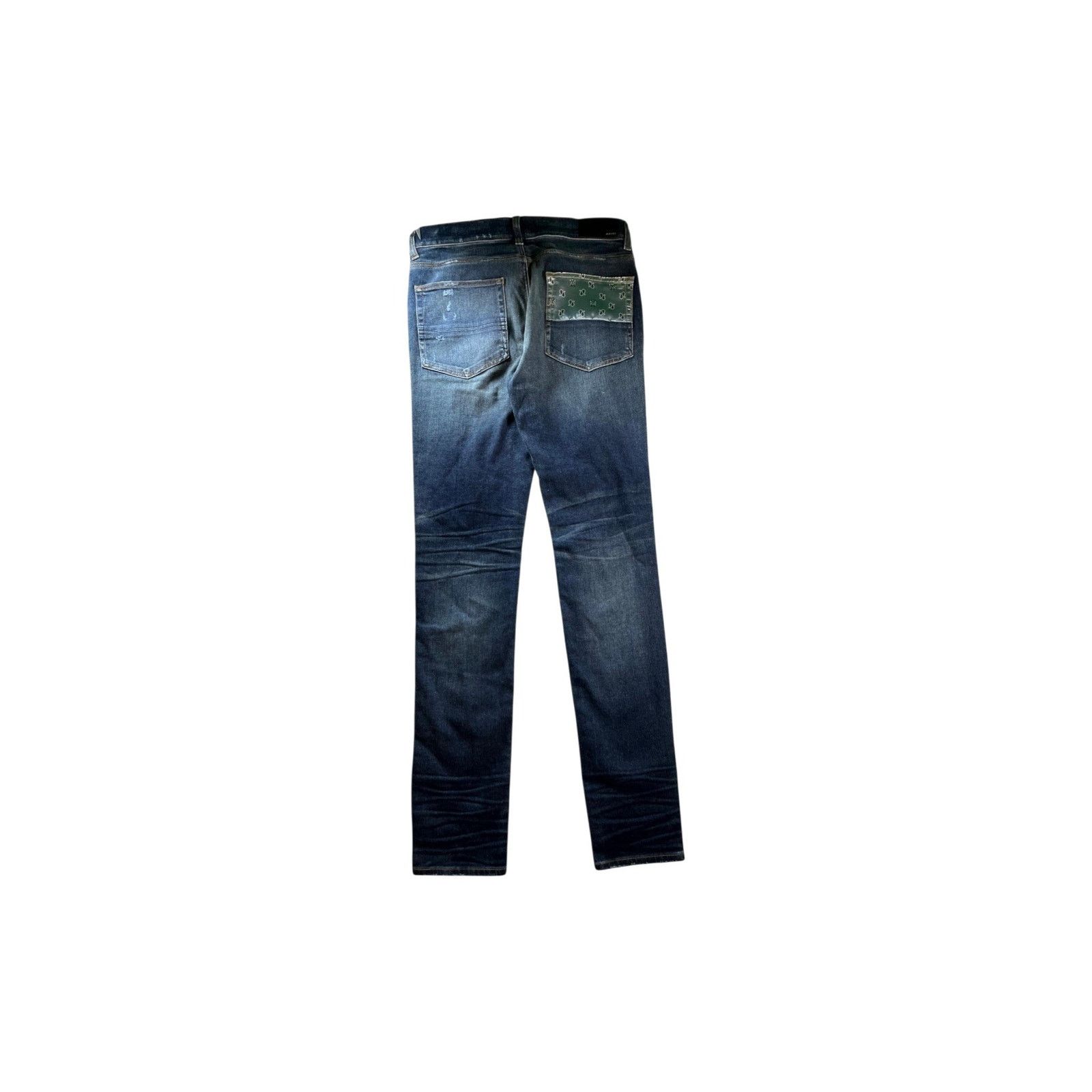 Amiri Amiri "Paisley MA" Navy Wash Jeans Size US 34 / EU 50 - 2 Thumbnail