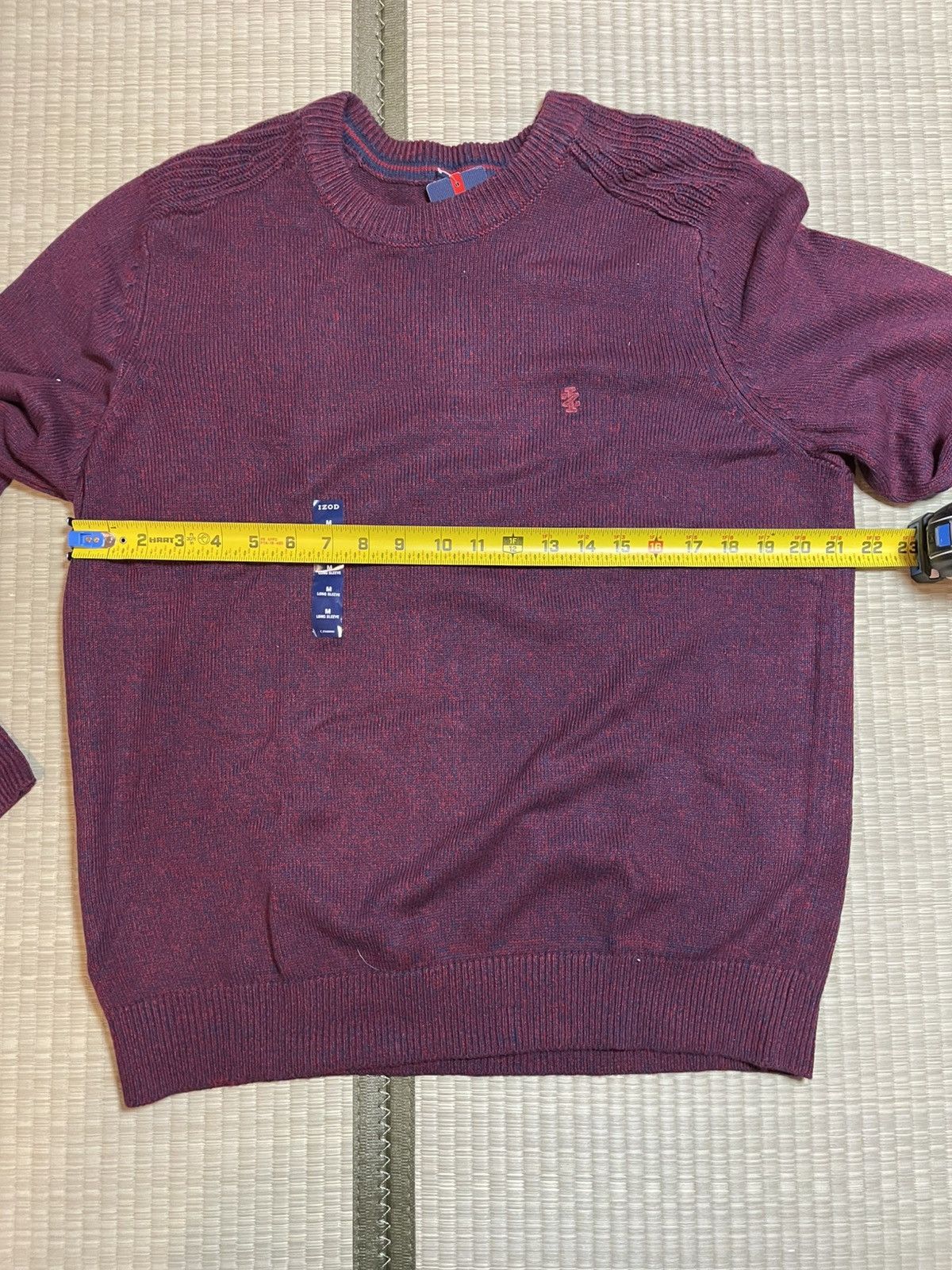 Izod Izod Men's Long Sleeve Crew Neck Solid Sweater, Red, Medium Size US M / EU 48-50 / 2 - 1 Thumbnail