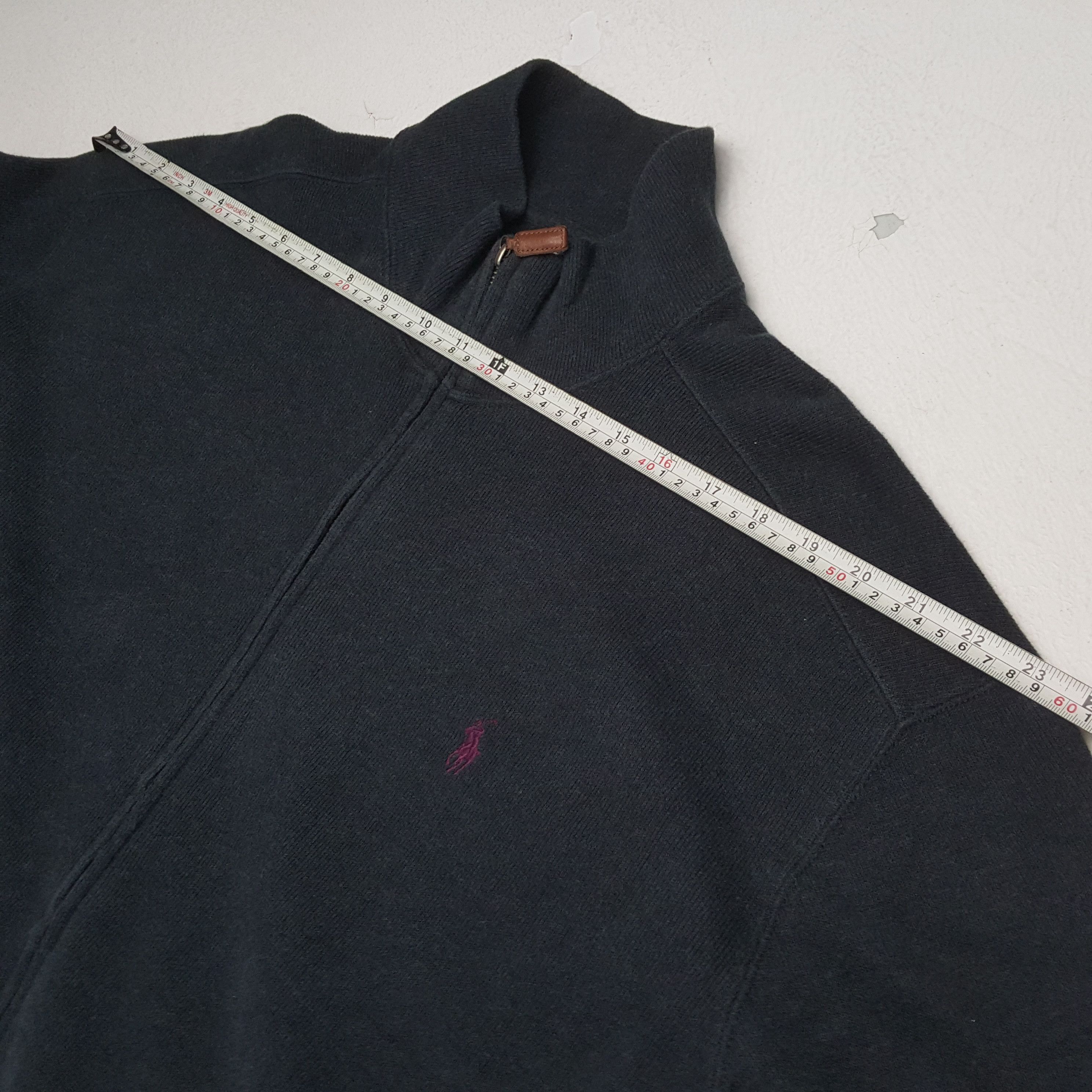 Polo Ralph Lauren × Vintage POLO by RALPH LAUREN Small Logo Design Zipper Sweater Size US XXL / EU 58 / 5 - 4 Thumbnail