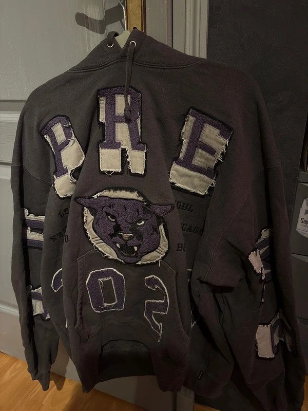 Supreme FW23 Supreme Washed Panther Hoodie Size US M / EU 48-50 / 2 - 1 Thumbnail