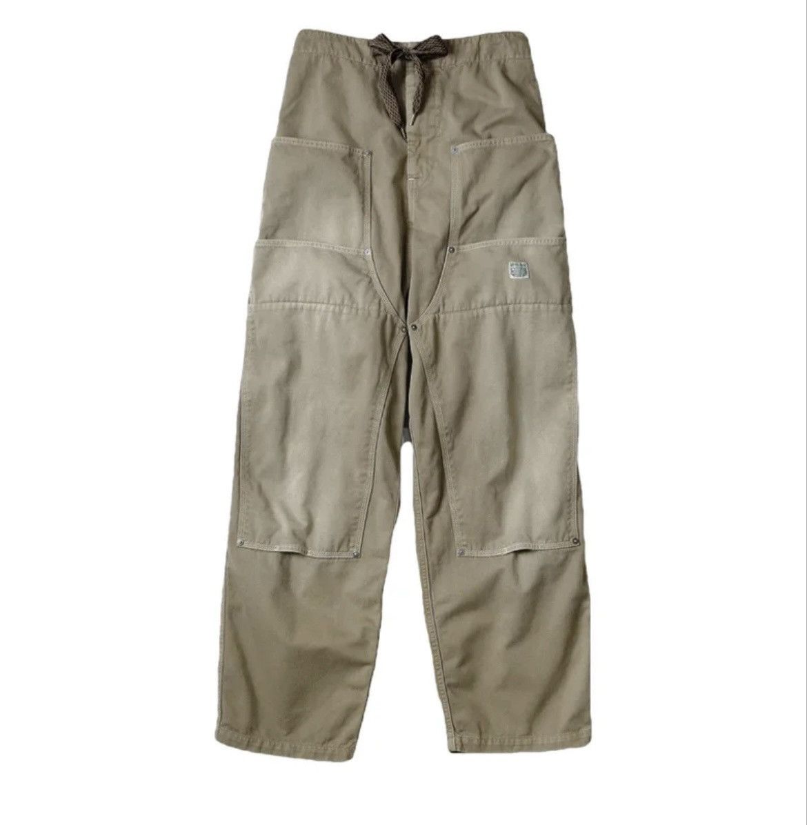 image of Kapital Katsuragi W/ Knee Easy Pants in Beige, Men's (Size 34)