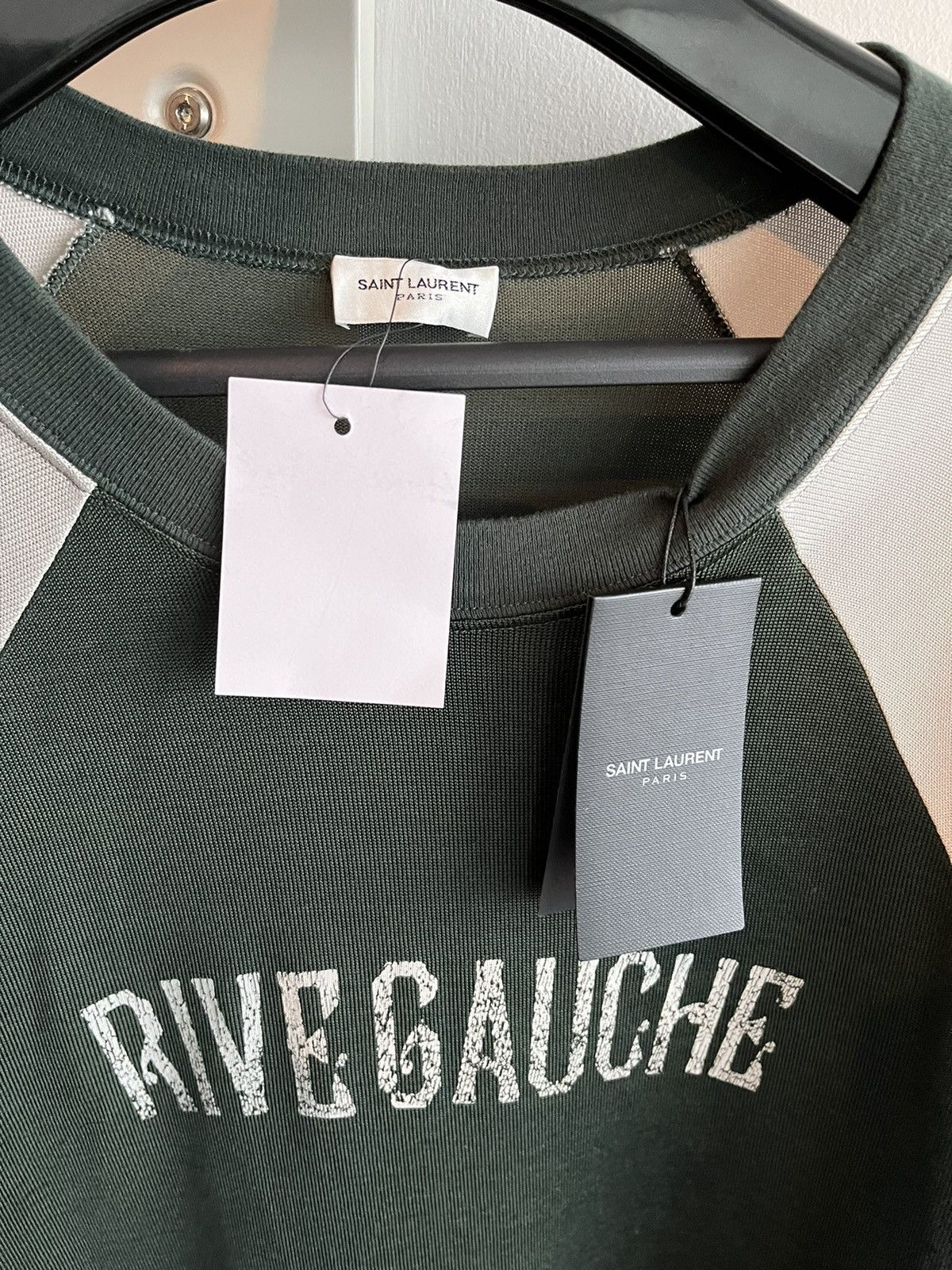 Saint Laurent Paris Rare Saint Laurent Brand New Runway Rive Gauche Tee T-shirt Size US L / EU 52-54 / 3 - 10 Thumbnail