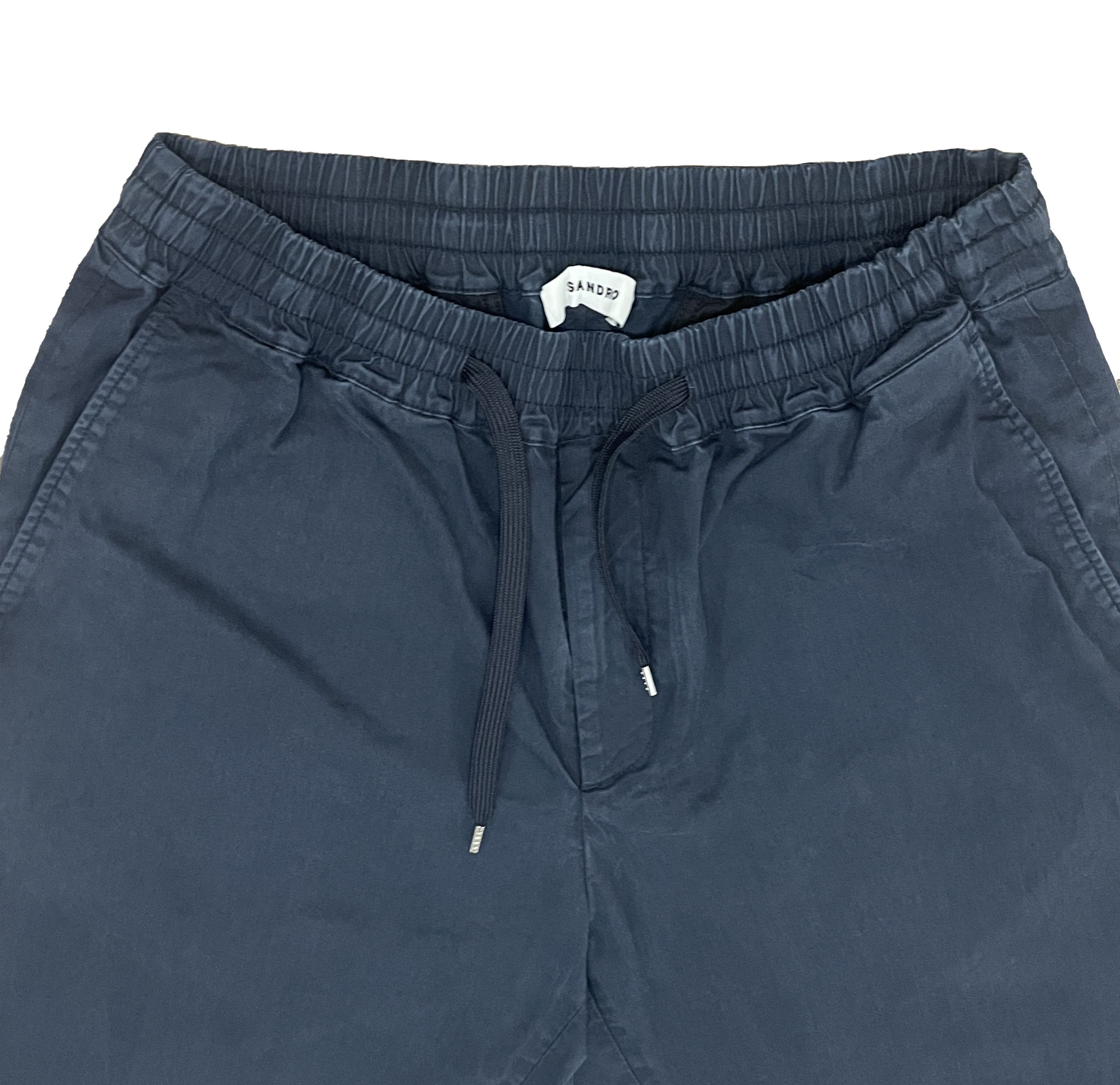 Sandro Mens Sandro Alpha Cotton Pant In Navy Size US 32 / EU 48 - 4 Thumbnail