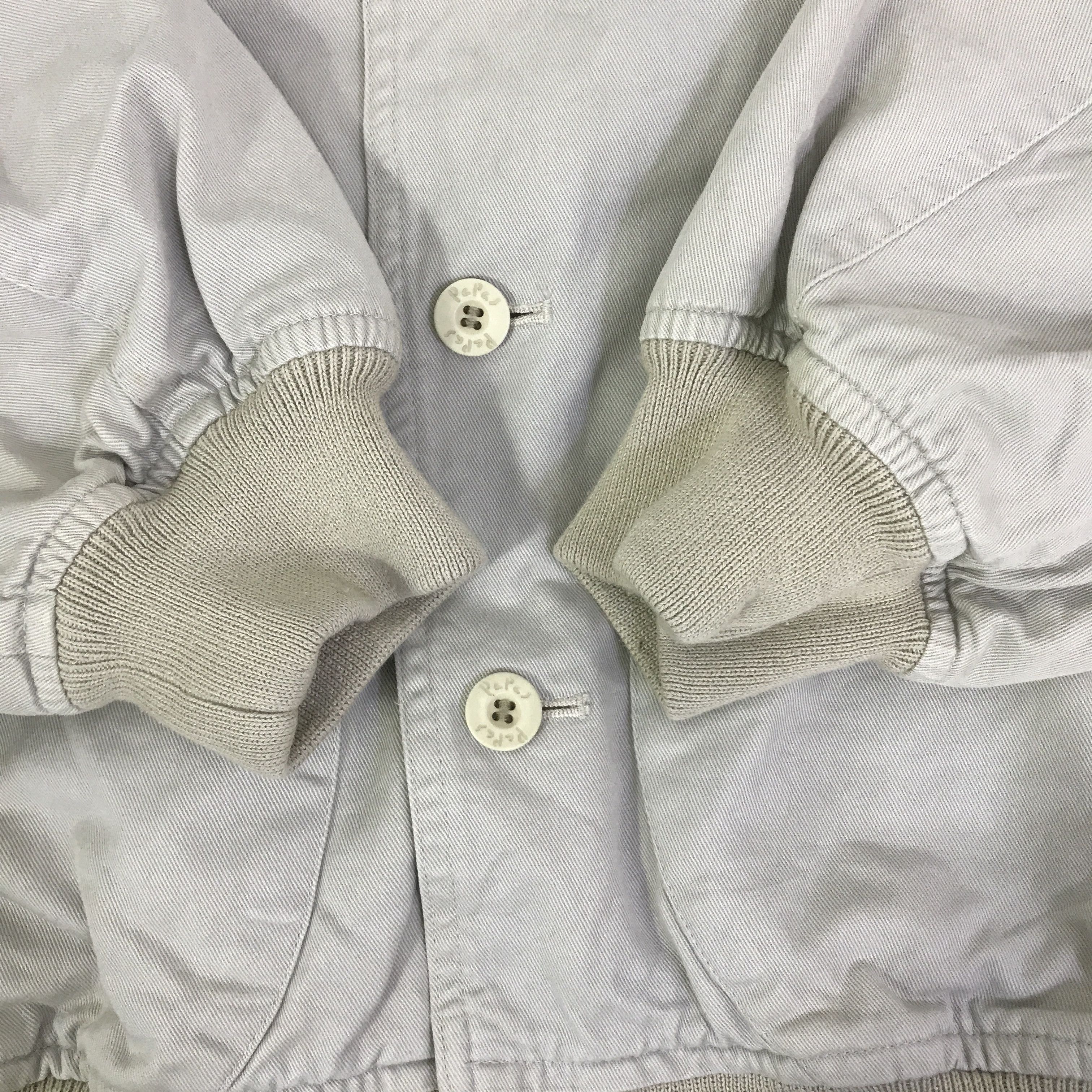Japanese Brand PAPAS TENNIS BUTTON BOMBER JACKET K119B9 Size US L / EU 52-54 / 3 - 6 Thumbnail