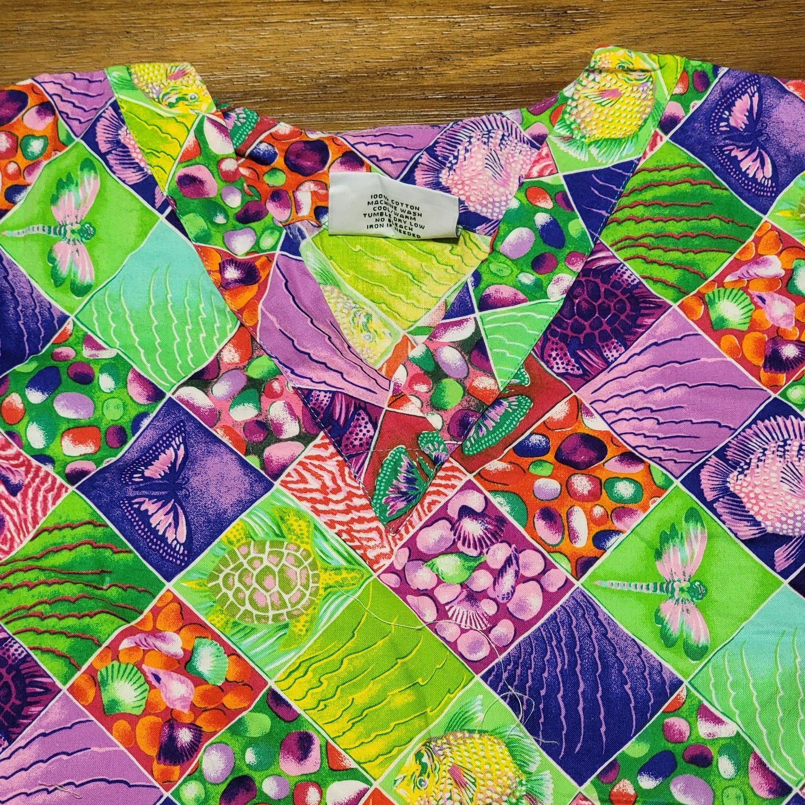 Other 2 Pc Texas Uniform Purple Themed Scrub Set - Size Small Size S / US 4 / IT 40 - 5 Thumbnail