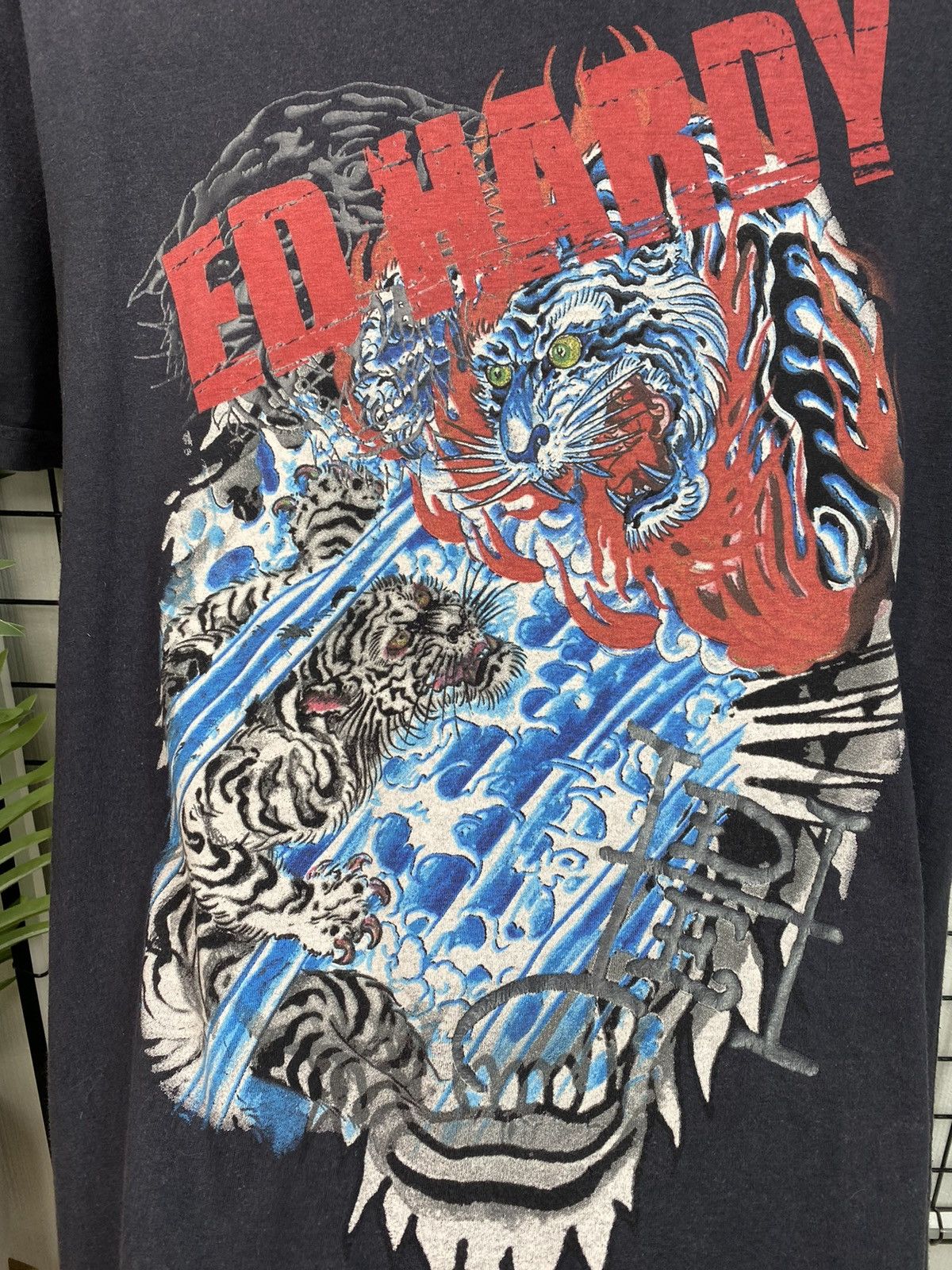 Christian Audigier × Ed Hardy × Vintage Ed Hardy Tiger Print T Shirt Christian Audigier tee Men’s L Size US L / EU 52-54 / 3 - 10 Thumbnail