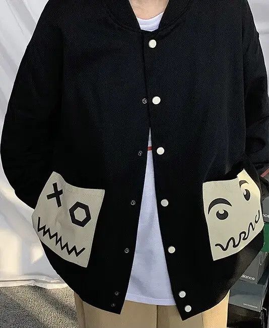 VIBE Rare cartoon pocket jacket graphic aesthetic Size US XL / EU 56 / 4 - 7 Thumbnail