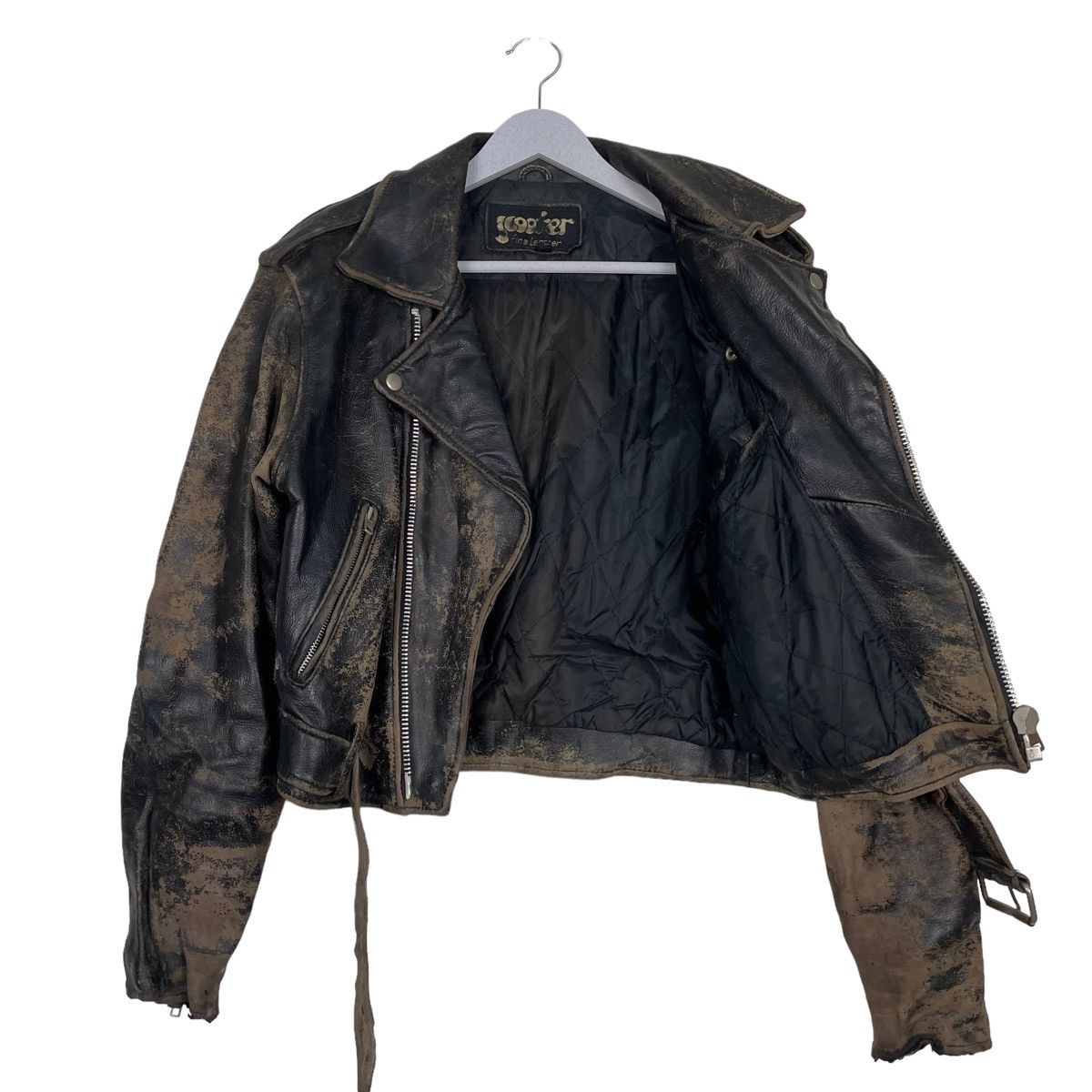 Japanese Brand × Vintage 💥60s SCOOTER TRASHED INSPIRED PERFECTO SCHOTT Size US M / EU 48-50 / 2 - 8 Thumbnail