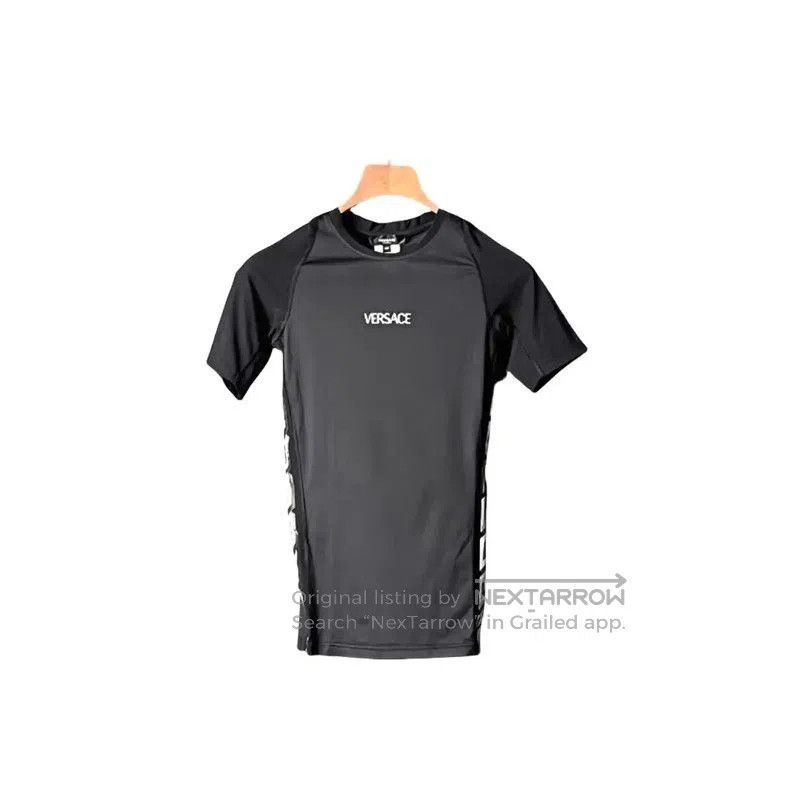 Versace Versace Black Logo Short Sleeve Tee . Size US S / EU 44-46 / 1 - 1 Thumbnail