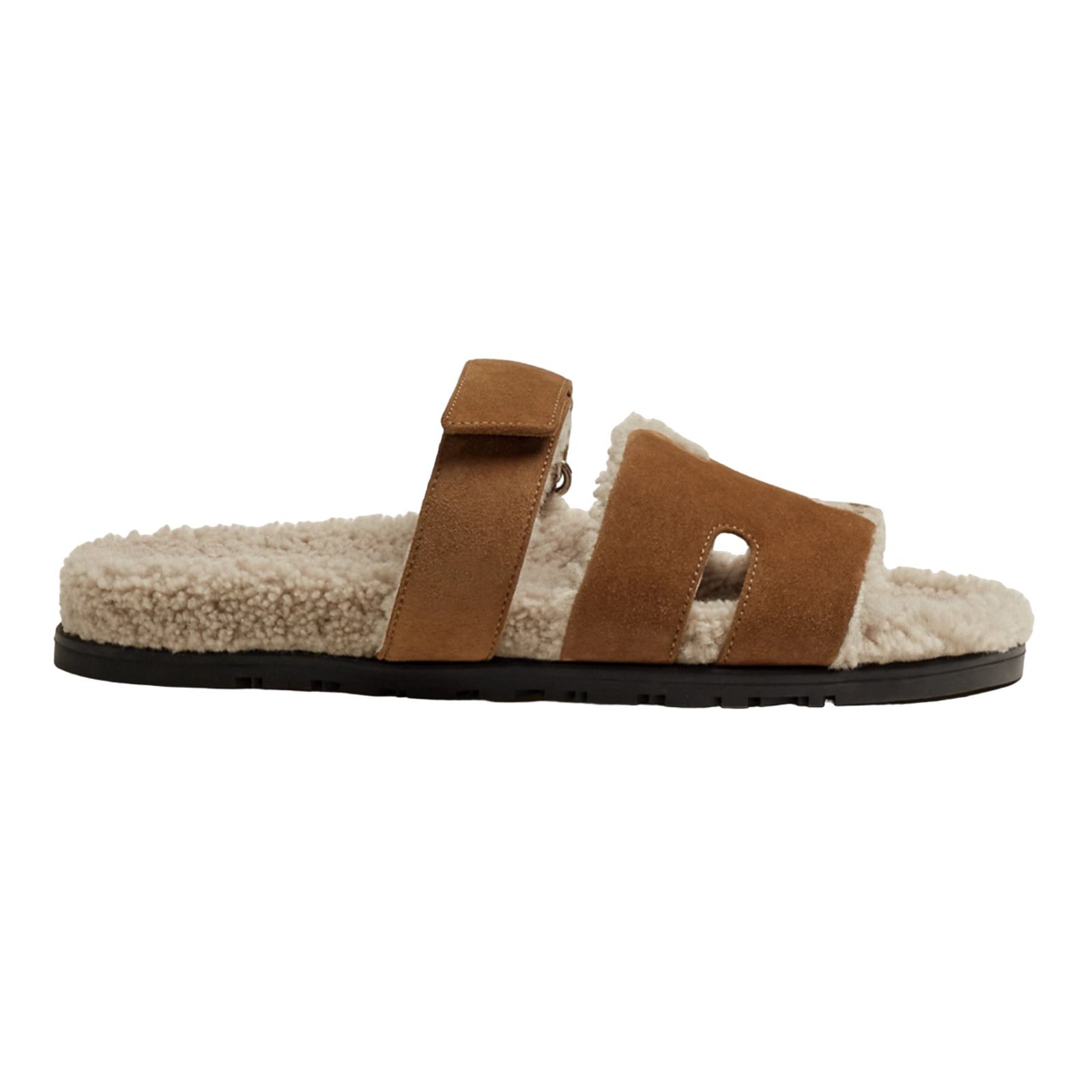 Hermes Hermes Chypre Sandal Mens Suede Fur Slip On Flat 43 10 Size US 10 / EU 43 - 12 Thumbnail