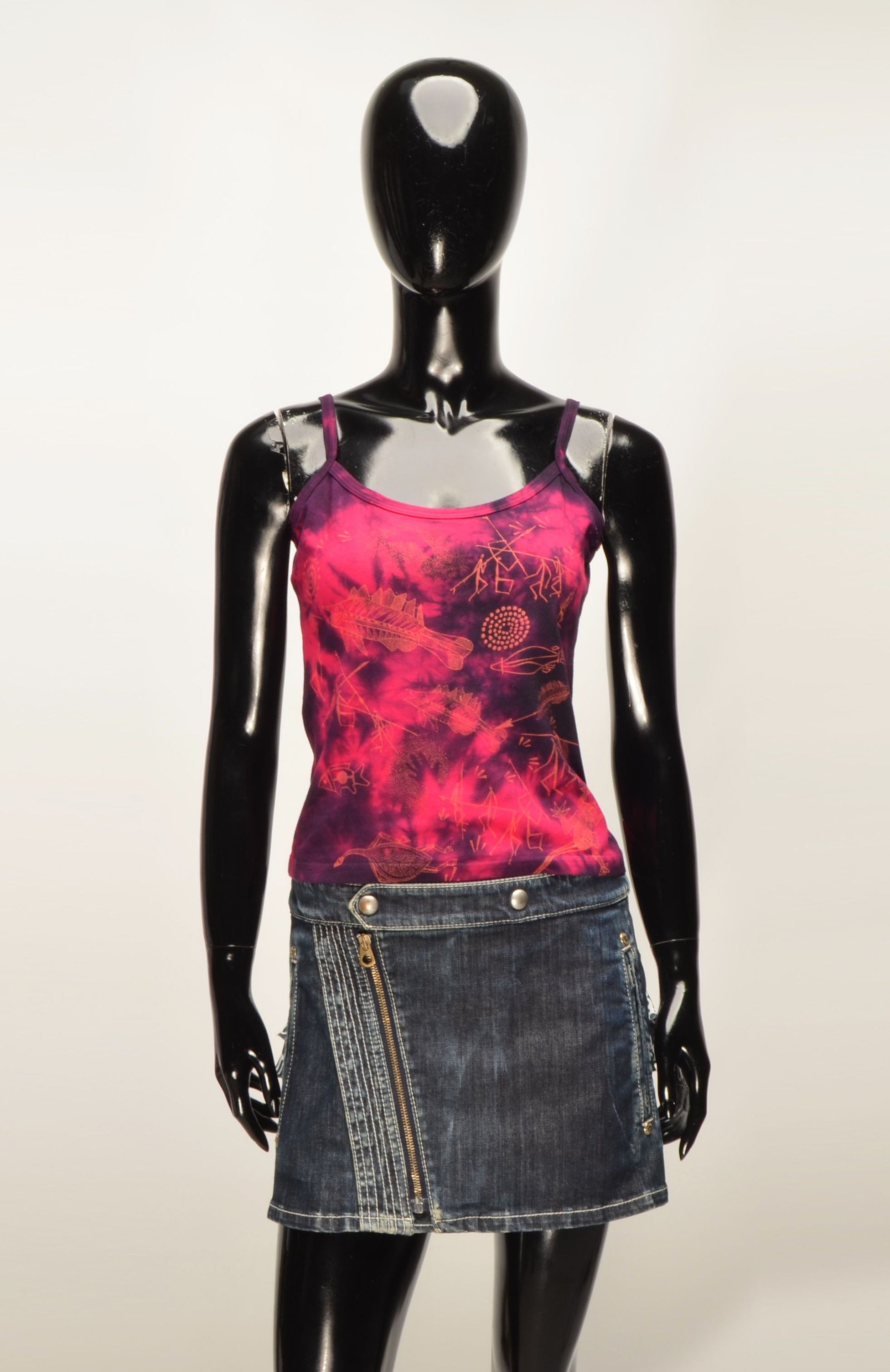 Vintage Vintage Australian Tie Dye Tribal Graphic Camisole Top Size S / US 4 / IT 40 - 1 Thumbnail