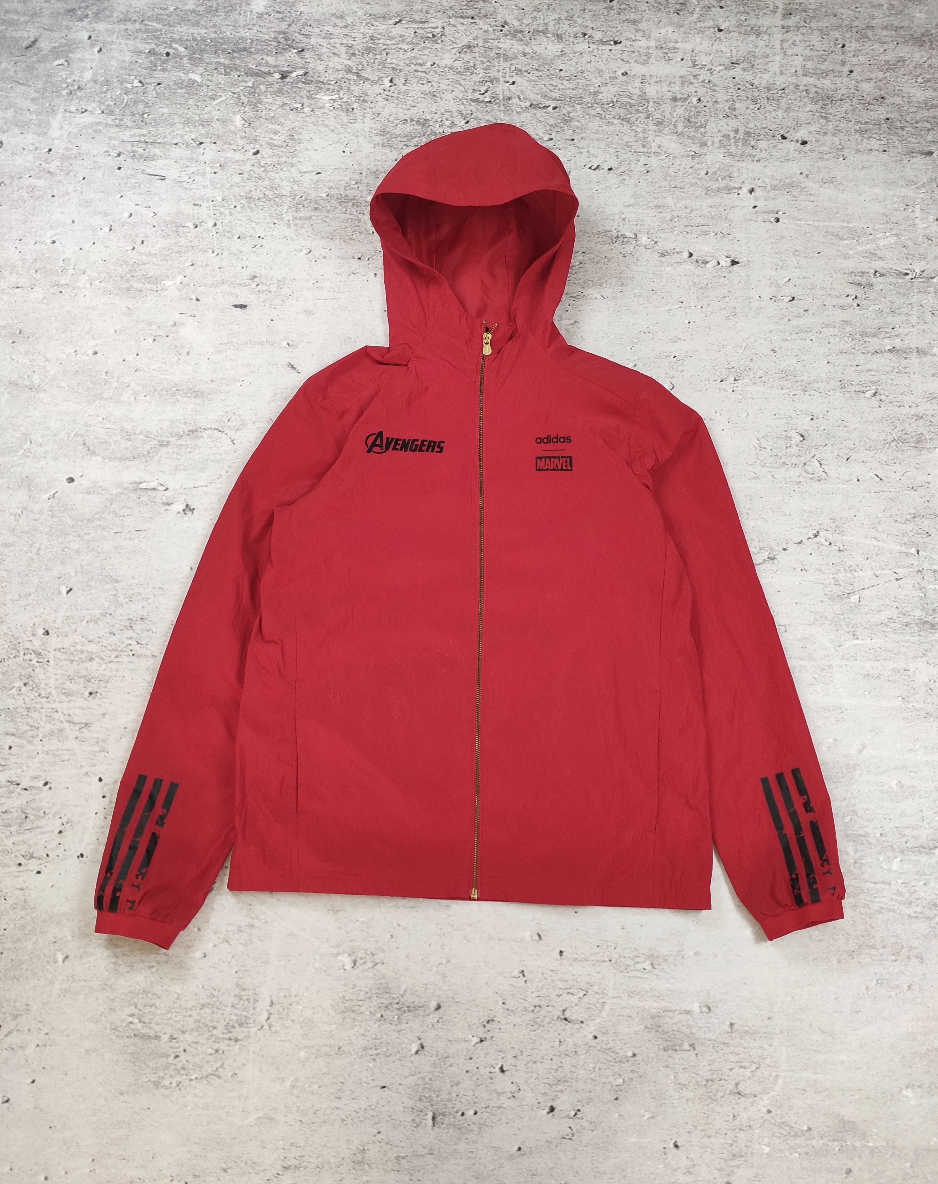 Adidas Marvel Comics Adidas x Marvel Avengers windbreaker jacket men Grailed