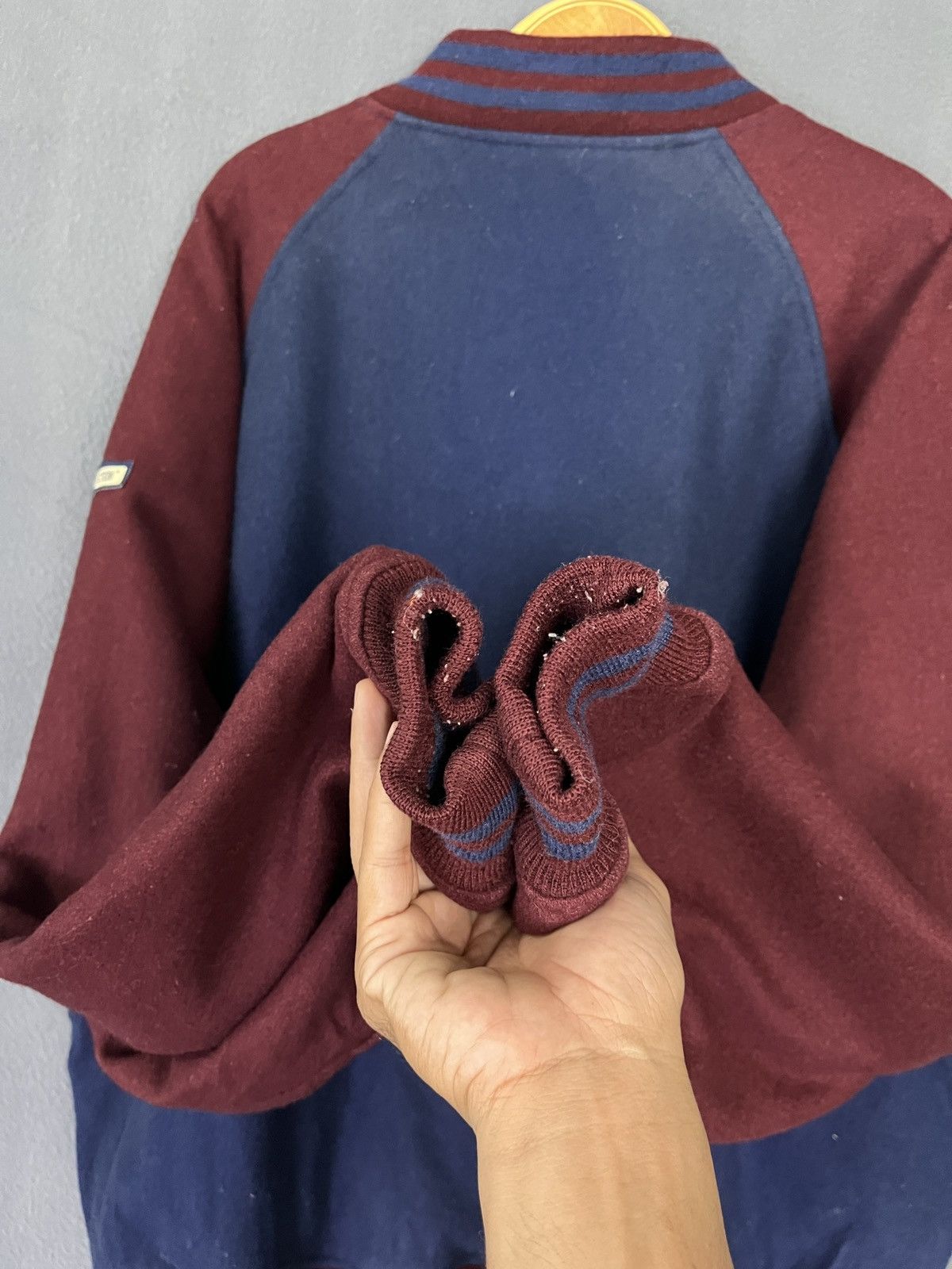 Cooperstown Collection × MLB Vintage Red Sox Button Up Wool Letterman Varsity Jacket Size US M / EU 48-50 / 2 - 4 Thumbnail