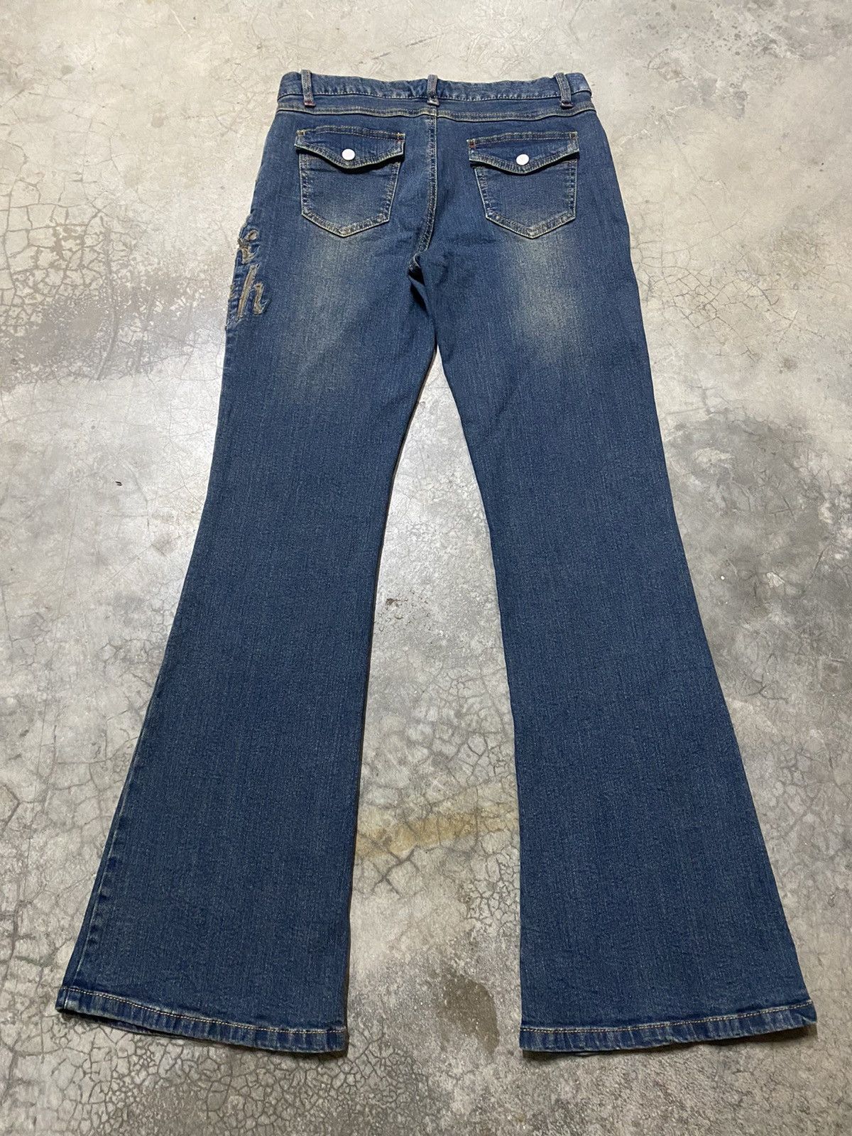 Hysteric Glamour × Japanese Brand Flare Jeans Japan Jover Du Rock Designer Jeans Size US 29 - 7 Thumbnail