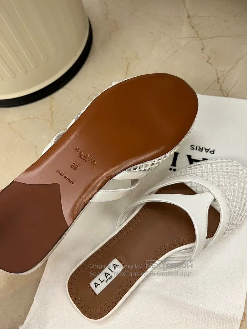 Alaia Alaia Women's Flat Mule Sandals Size US 5.5 / IT 35.5 - 4 Thumbnail