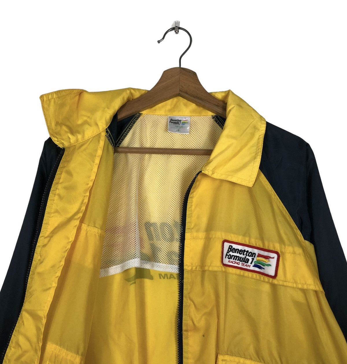 Vintage 🔥VINTAGE BOMBER JACKET BENETTON FORMULA 1 RACING TEAM Size US M / EU 48-50 / 2 - 12 Thumbnail