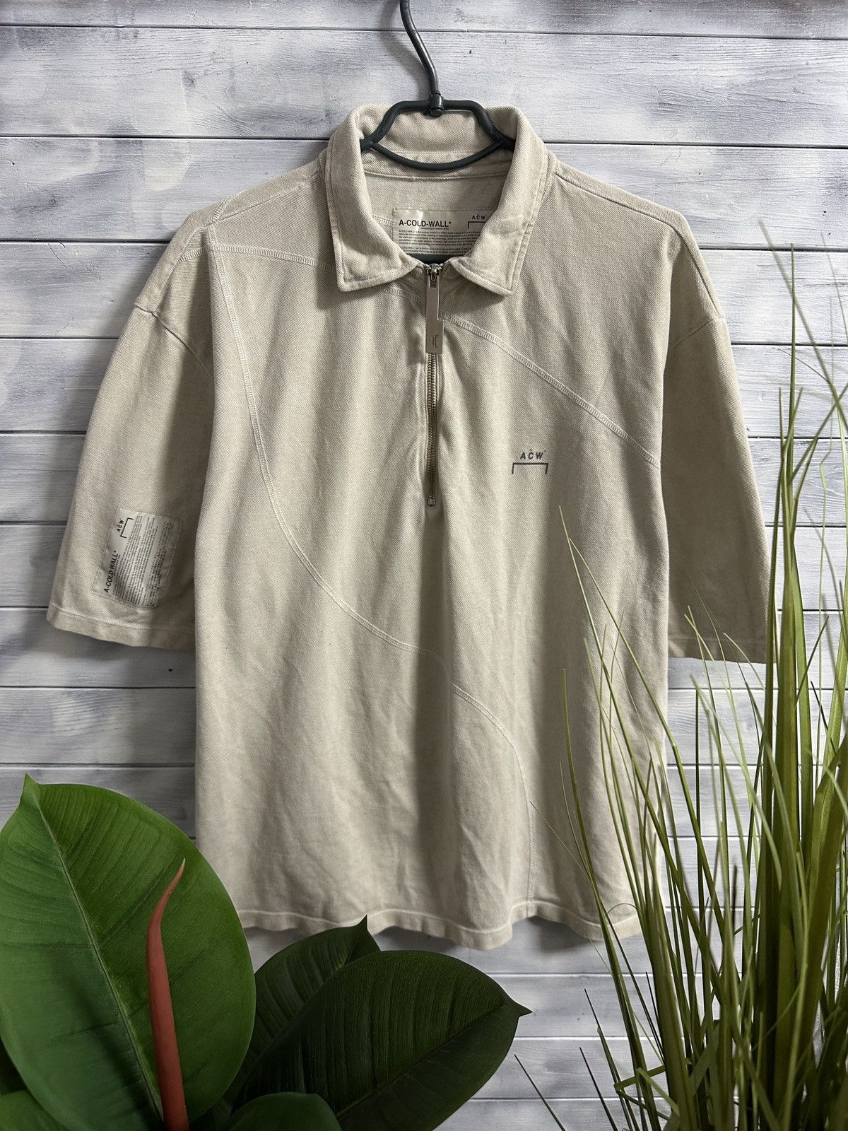 image of A Cold Wall Polo A Cold Woll Japan Style in Beige, Men's (Size XL)
