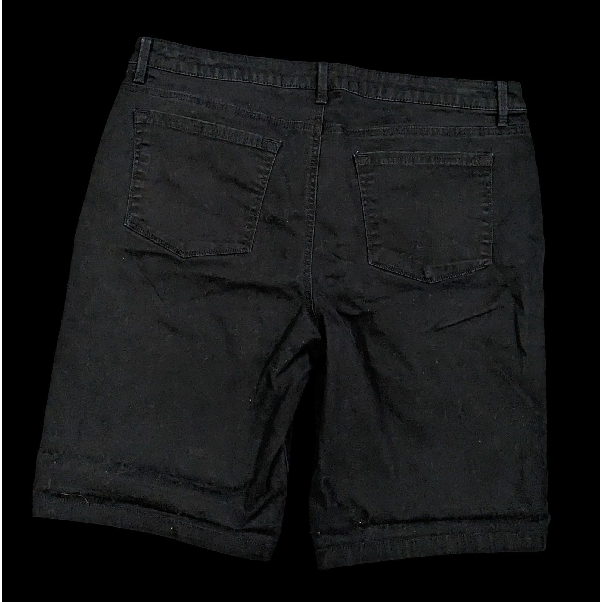 Lee Riders by Lee Midrise Black Bermuda Shorts Size 38" / US 16 / IT 52 - 2 Thumbnail