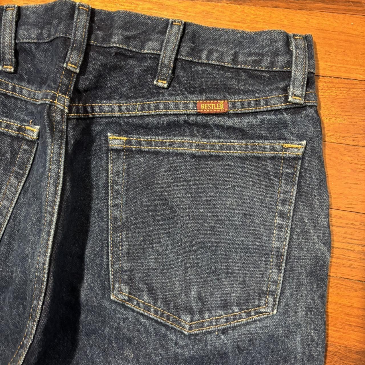 Rustler Early 2000s Dark Wash Rustler Blue Denim Jeans Size US 33 - 4 Thumbnail