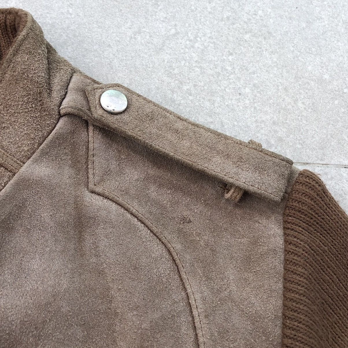 Sears Vintage70s Sears Sportwear Suede Leather Knit Sleeve Jacket Size US L / EU 52-54 / 3 - 6 Thumbnail