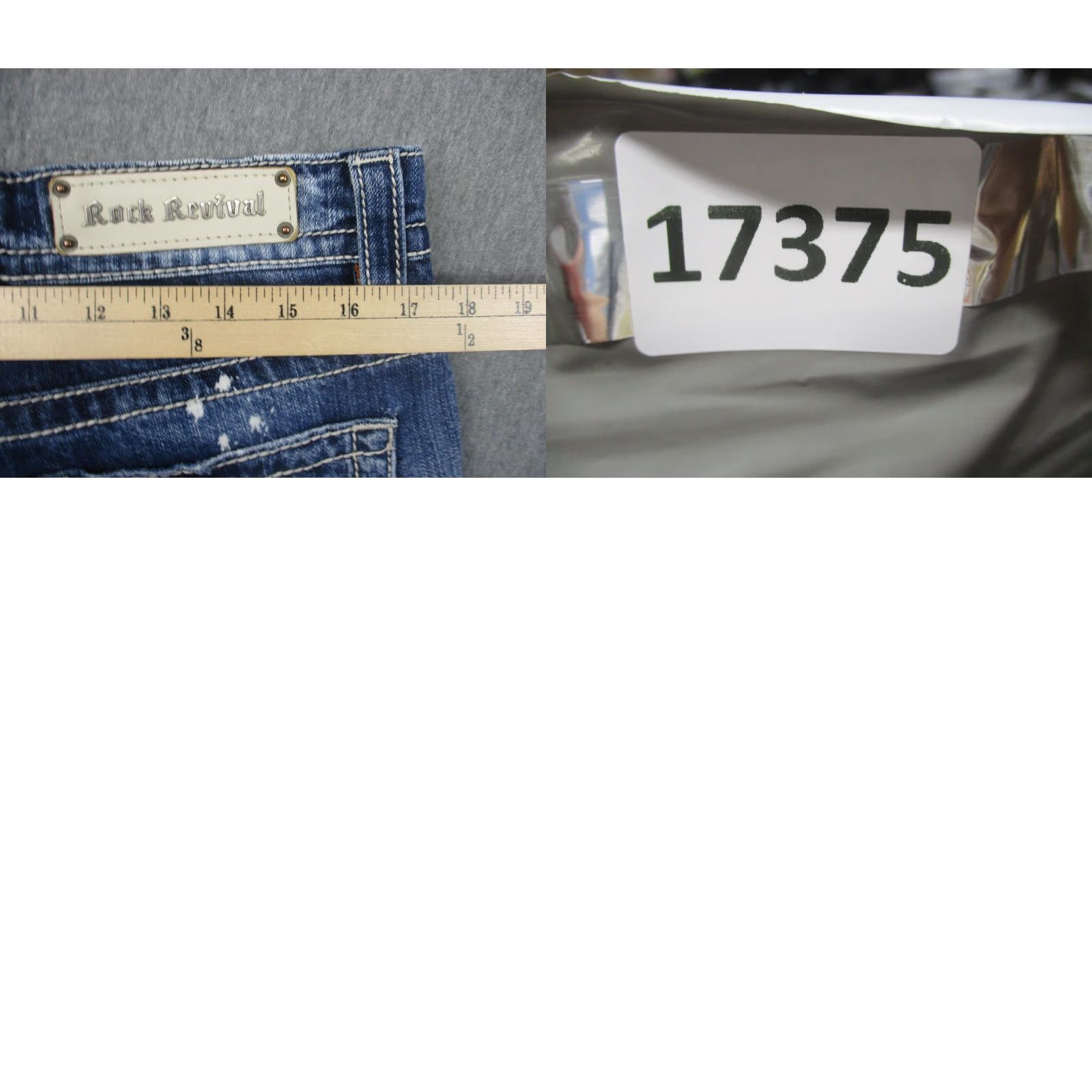 Vintage Rock Revival Jeans Womens 29 Blue Emilie Boyfriend Distressed Selvedge Size 29" - 11 Thumbnail