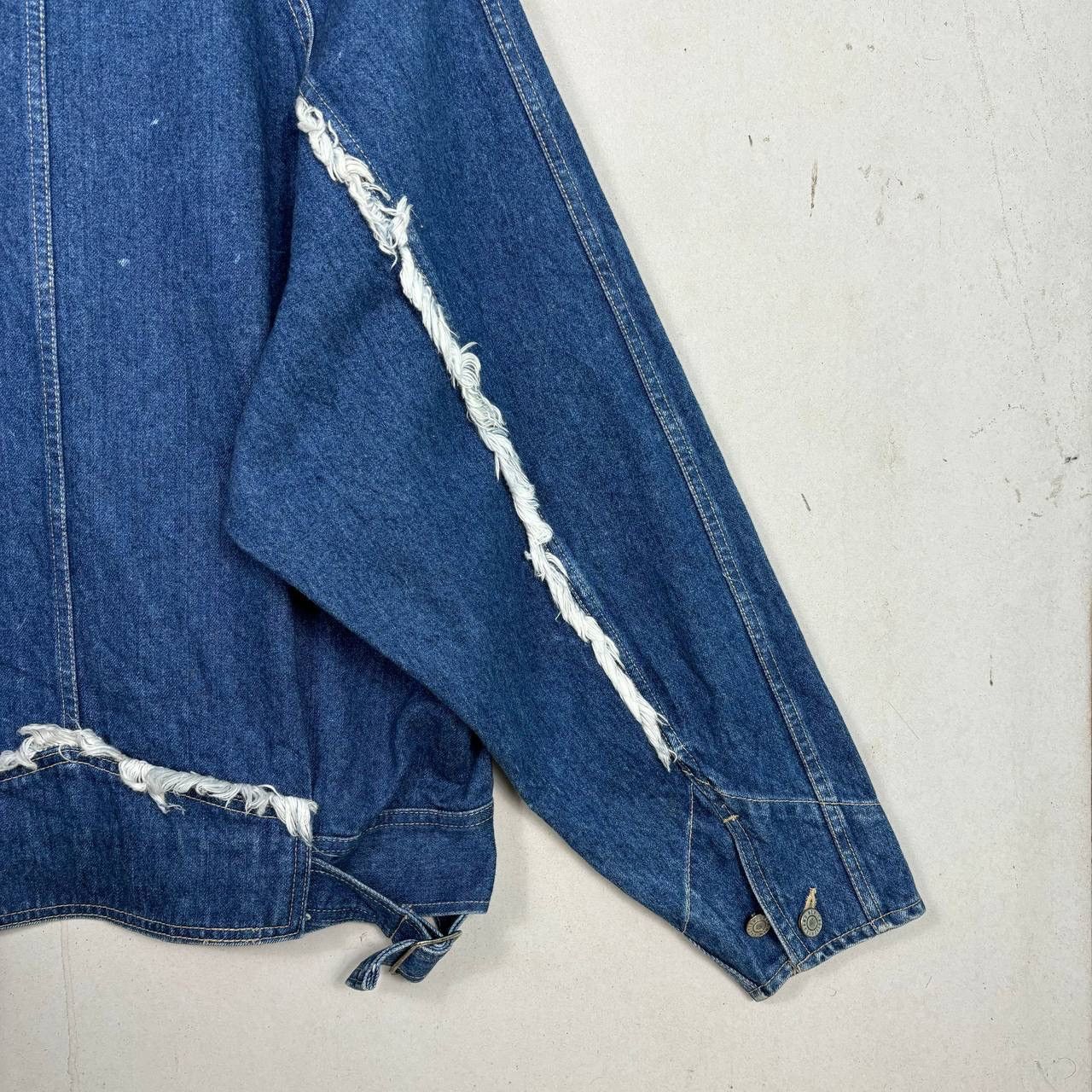 Japanese Brand Vintage Frankie 3052 Japanese Denim Flag Jacket Raglan Size US L / EU 52-54 / 3 - 8 Thumbnail