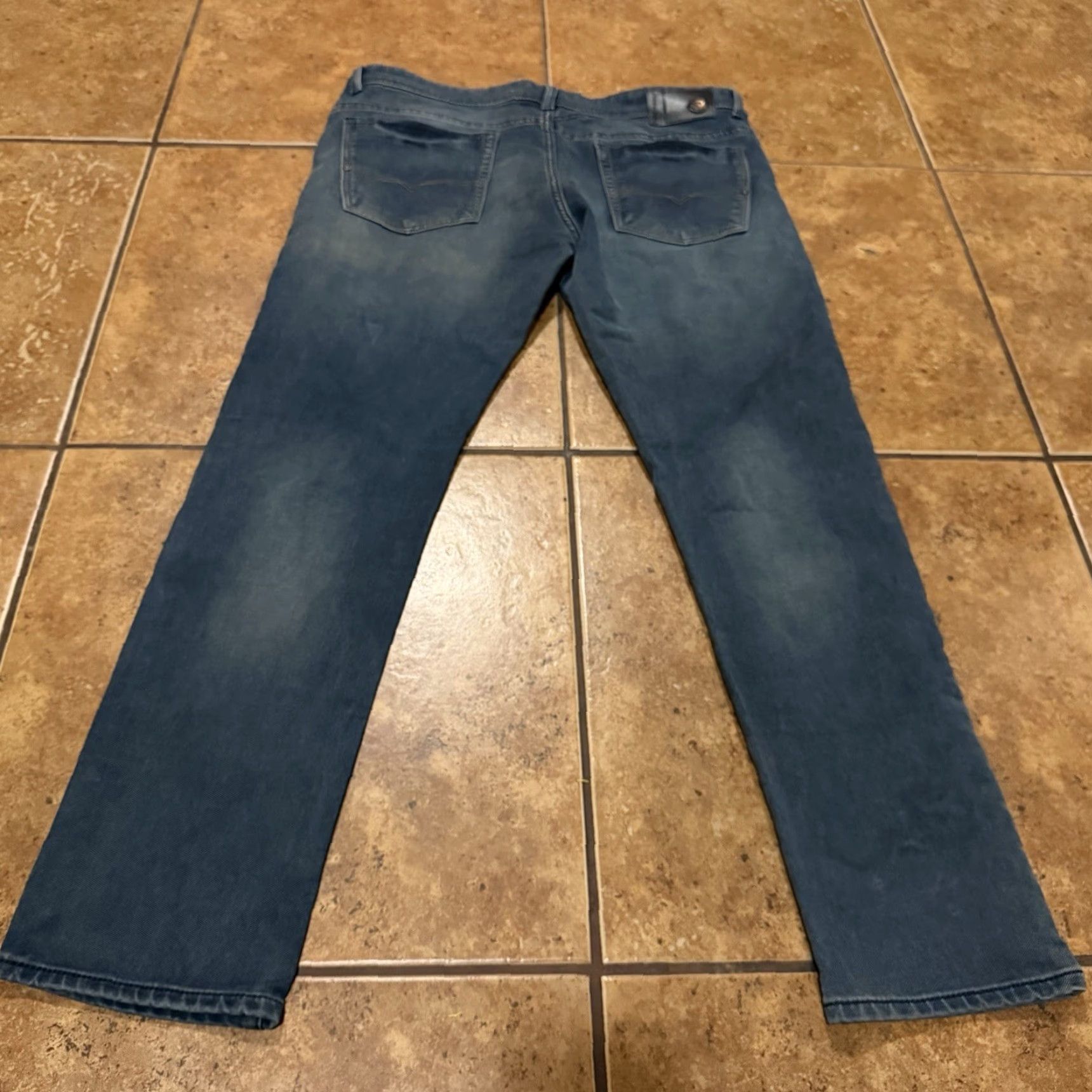 Diesel VINTAGE? No — Use Real Title: Diesel Larkee Jeans Mens W38 L34 Blue Regular Fit Straight Leg Denim Size US 38 / EU 54 - 2 Thumbnail