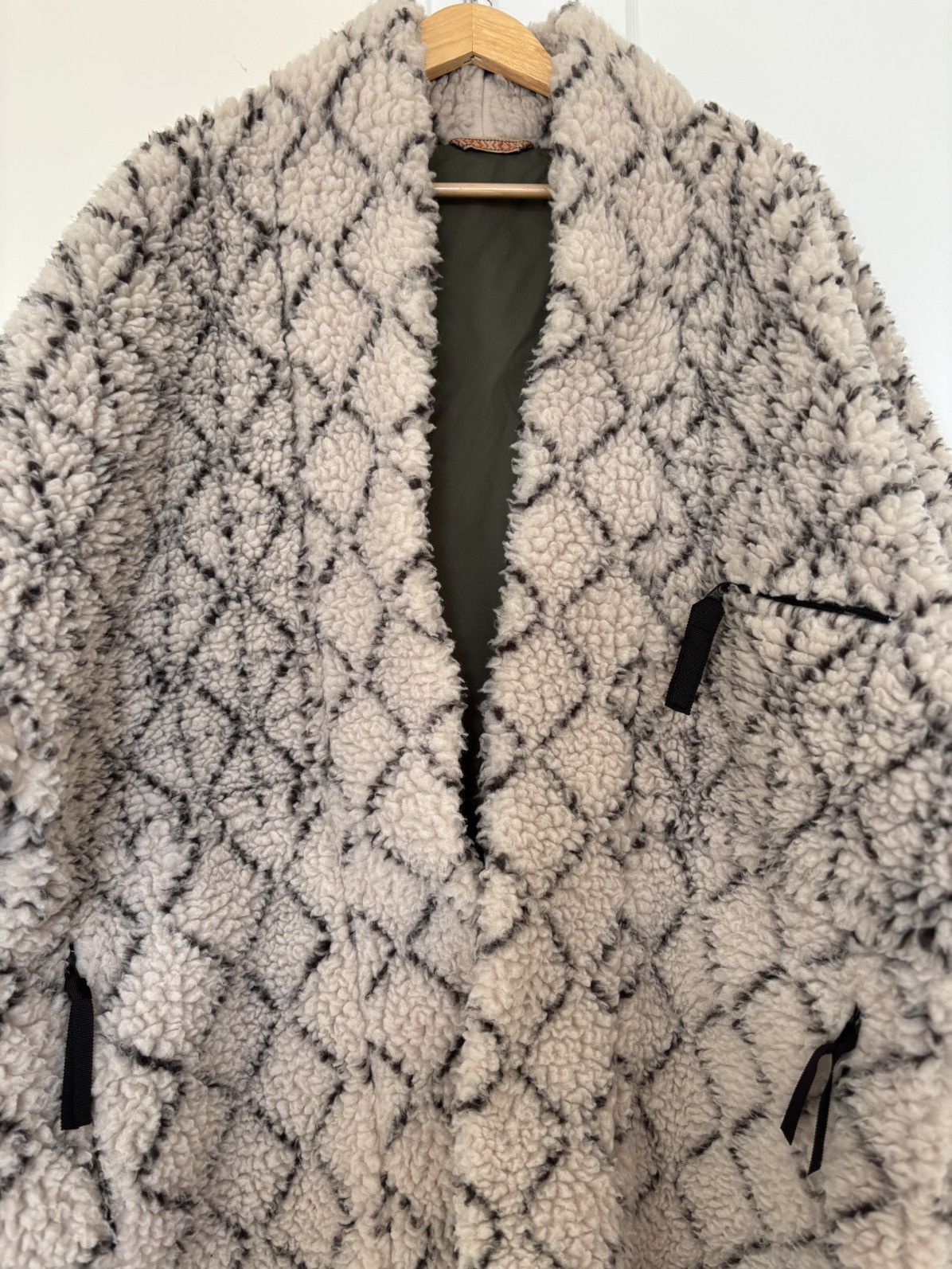 Kapital Kapital Do-Gi Sashiko Boa Fleece Kesa Jacket Size US XL / EU 56 / 4 - 4 Thumbnail