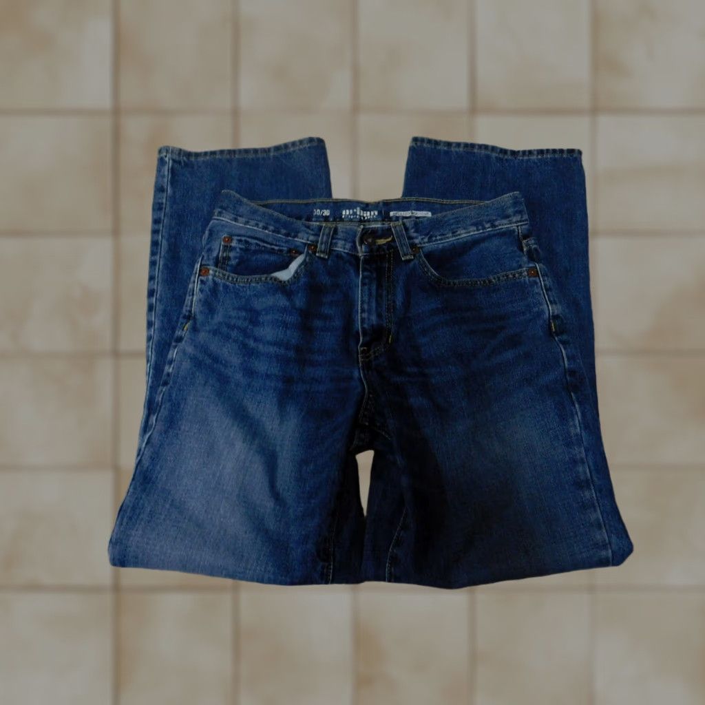 Vintage Urban Pipeline Jeans Women 30 Blue Dark Relaxed Bootcut Denim Zip 28in Distressed Regular Size 30 IN United States Size 30" / US 8 / IT 44 - 1 Thumbnail
