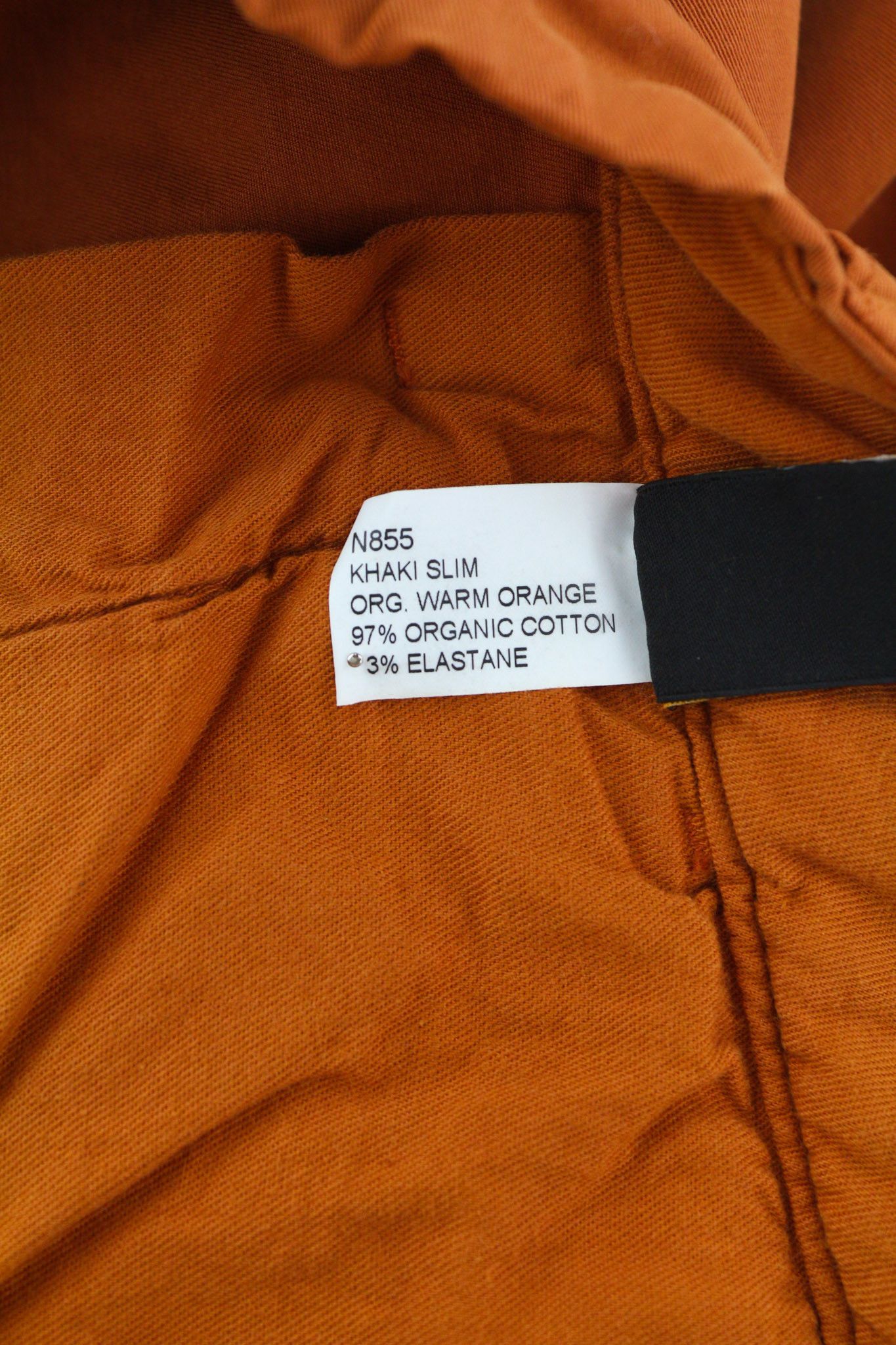 Nudie Jeans KHAKI SLIM W28/L30 Organic Warm Orange Zip Chino 82558 Size US 28 / EU 44 - 7 Thumbnail