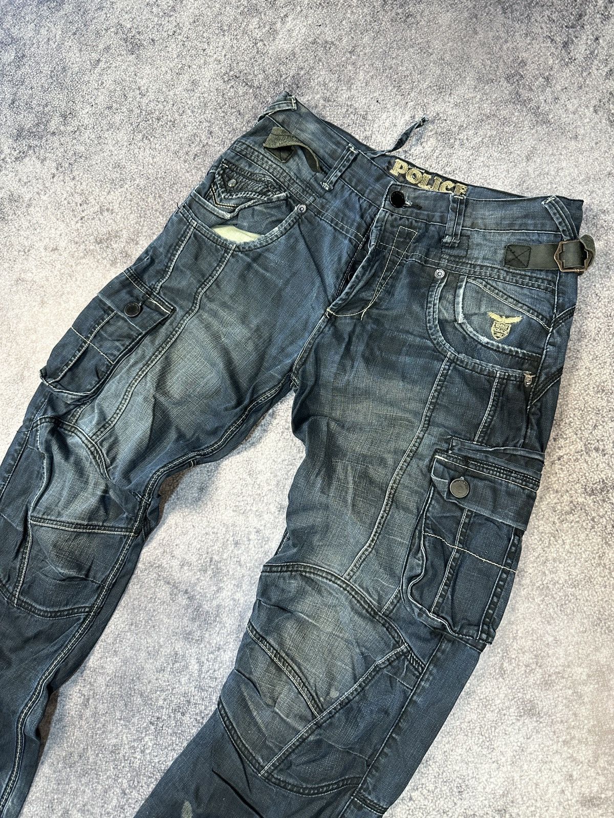 Japanese Brand Y2K Casual Jeans Cargo Denim Streetwear Rare Multipocket VTg Size US 32 / EU 48 - 2 Thumbnail