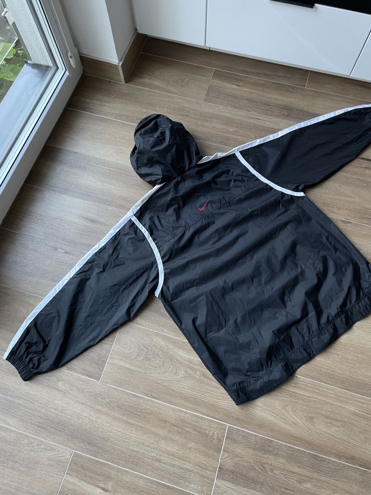 Nike Nike Vintage Nylon Track Jacket Drill Woven Japanese Swoosh Size US XL / EU 56 / 4 - 2 Thumbnail
