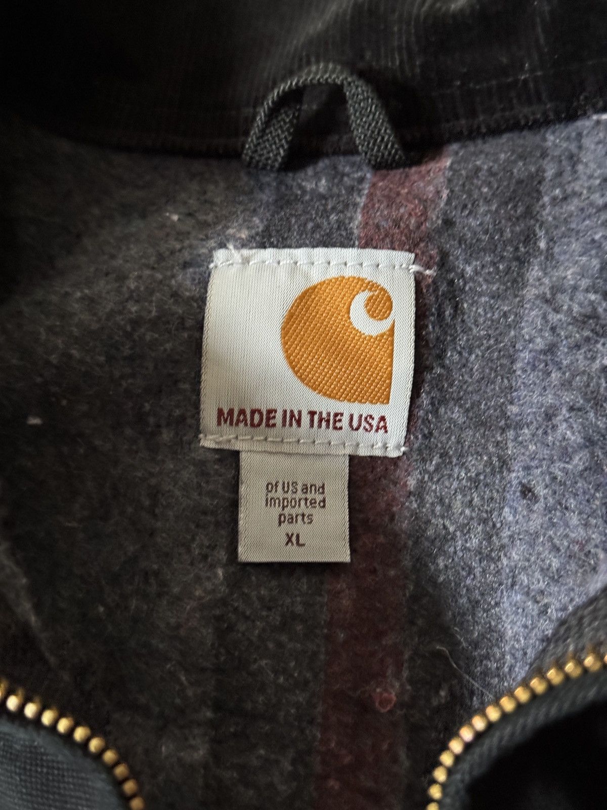 Carhartt × Vintage Vintage 90s Carhartt Detroit Black J01 J97 Full Zip Jacket Size US XL / EU 56 / 4 - 3 Thumbnail