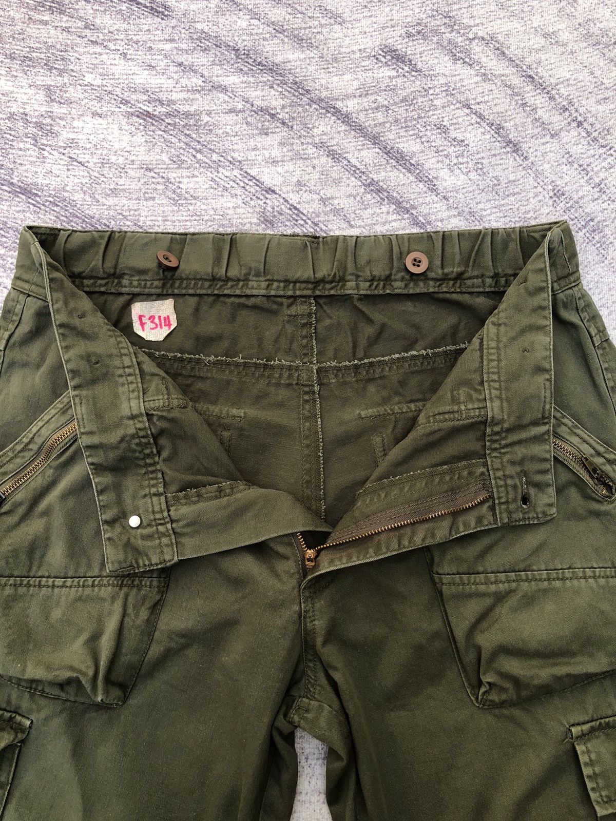 Vintage Green 🇯🇵 Multi-Pocket Tactical Cargo Pants 8 Pocket Size US 32 / EU 48 - 10 Thumbnail