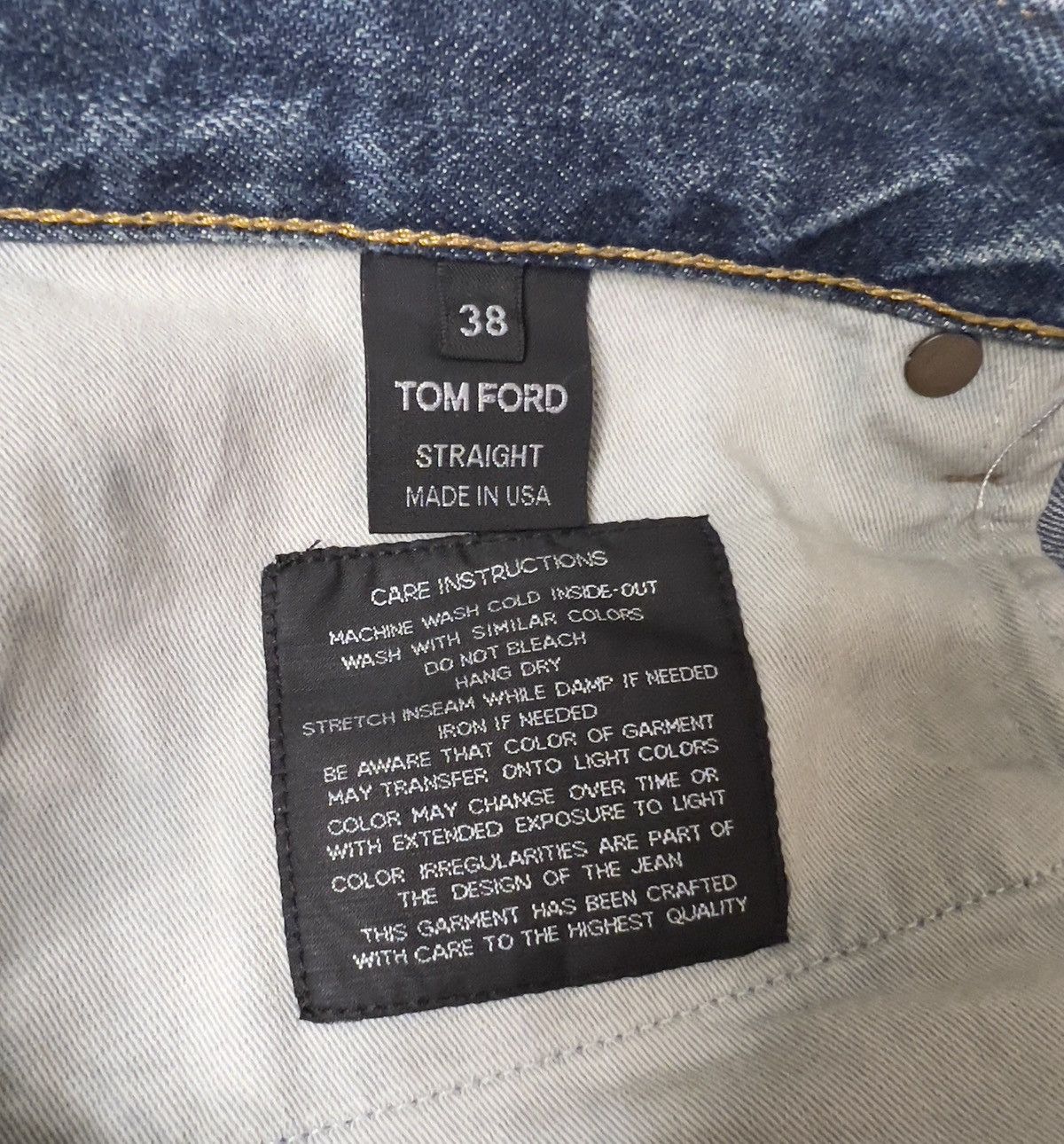 Tom Ford Vintage Tom Ford Selvedge Straight Jeans 38x30 Made in US Size US 38 / EU 54 - 9 Thumbnail