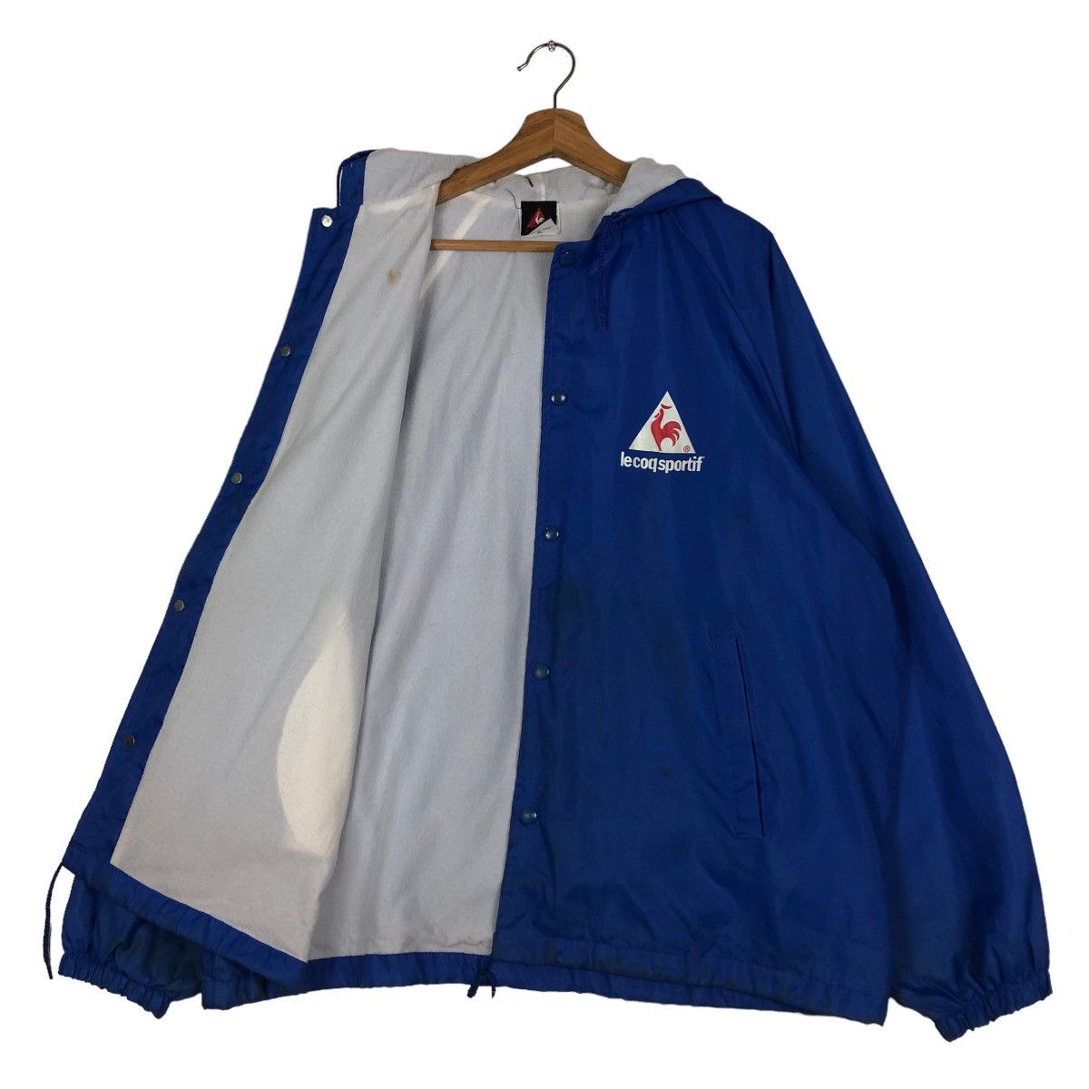 Japanese Brand 🔥Vtg Survival Jacket Le Coq Sportif Made in USA Big Logo Size US XL / EU 56 / 4 - 12 Thumbnail