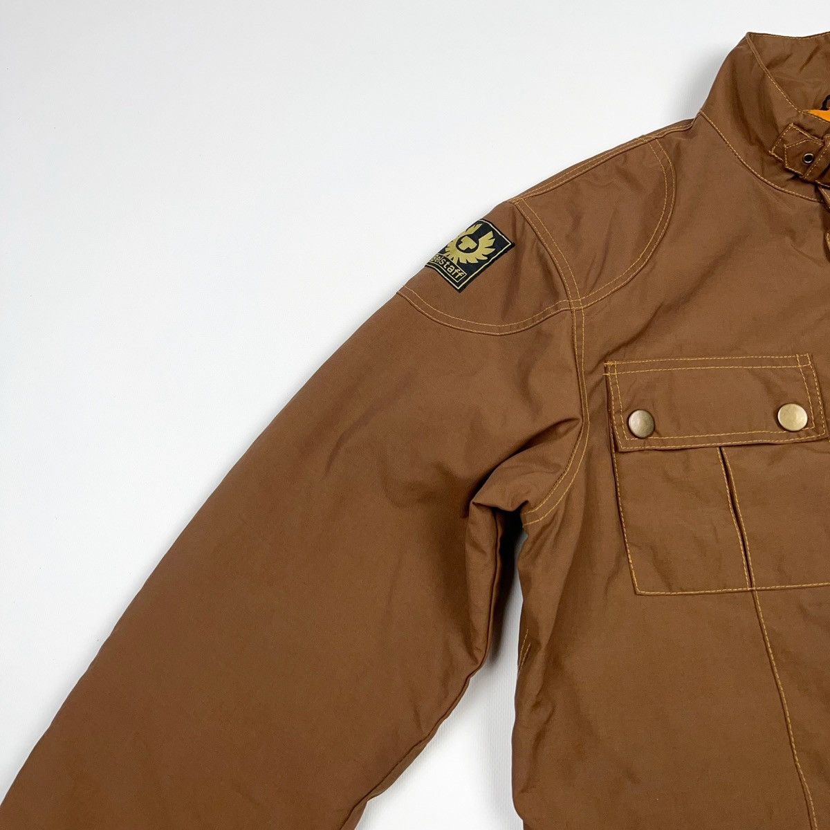 Belstaff Belstaff Gold Label Short Jacket Crop Bomber Zip Brown Biker Size XXL / US 16-18 / IT 52-54 - 10 Thumbnail