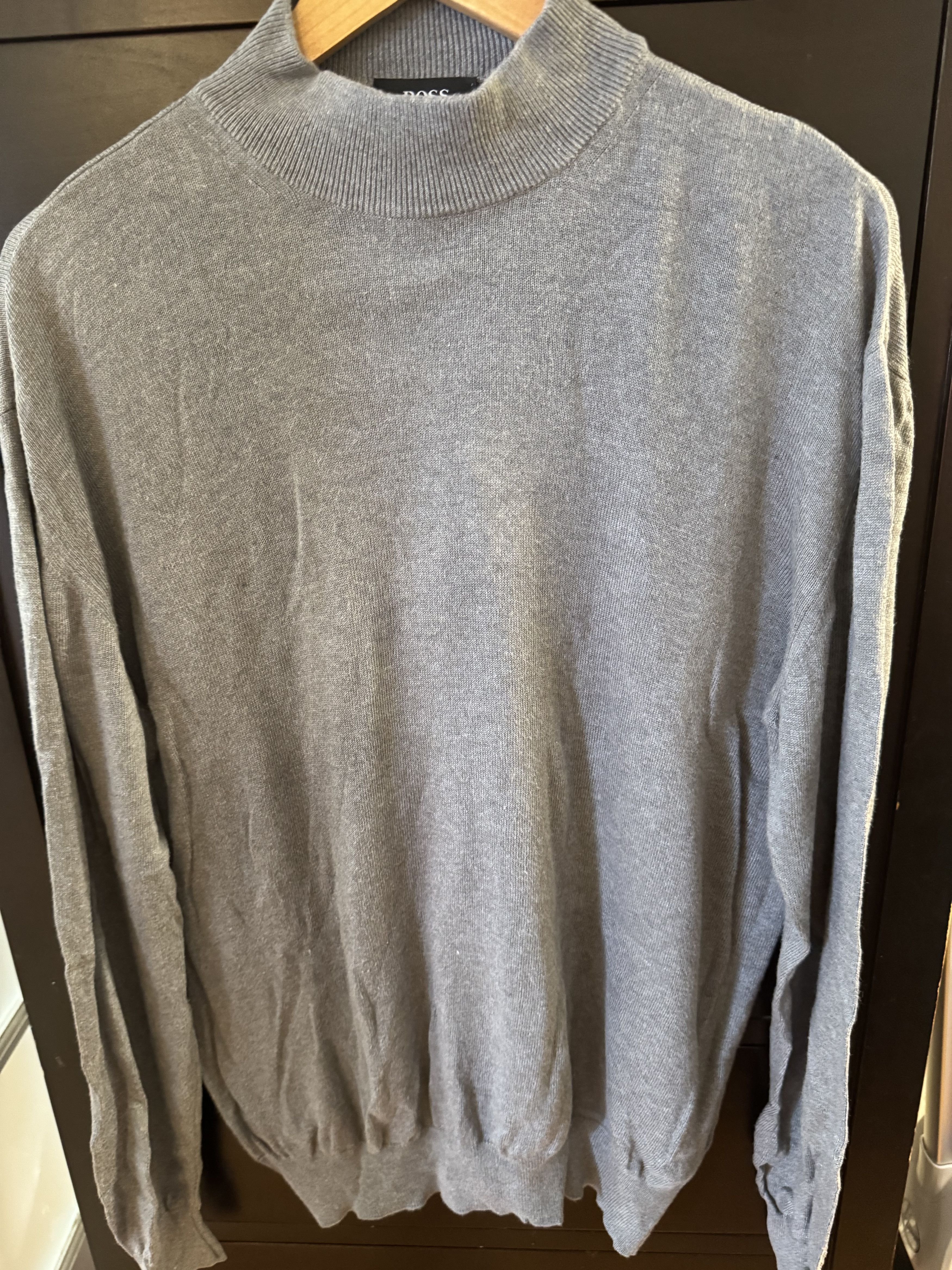 Hugo Boss Hugo Boss Grey Sweater Size US L / EU 52-54 / 3 - 4 Thumbnail