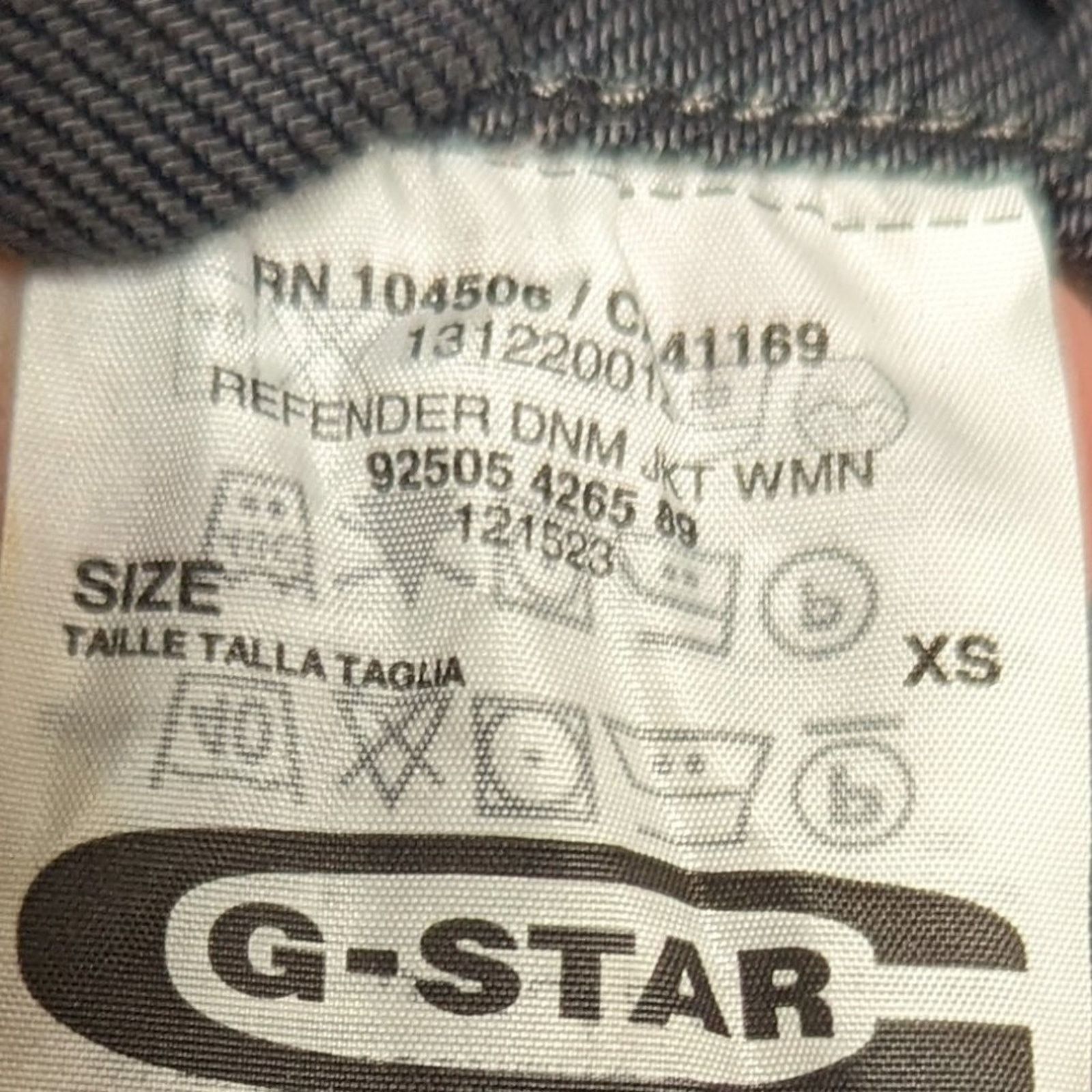 G-Star G-Star Raw Dark Wash Blue Refender Denim Jacket Long Sleeve Size XS / US 0-2 / IT 36-38 - 7 Thumbnail