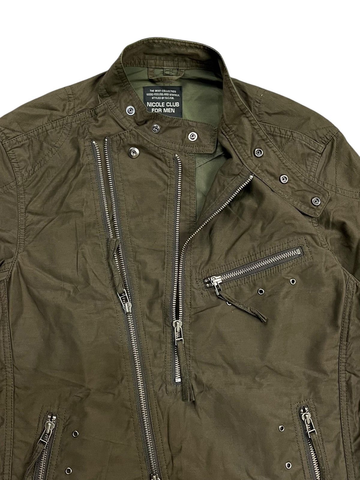 If Six Was Nine 2000s Nicole Club - Multizipper Rider Jacket Size US M / EU 48-50 / 2 - 8 Thumbnail